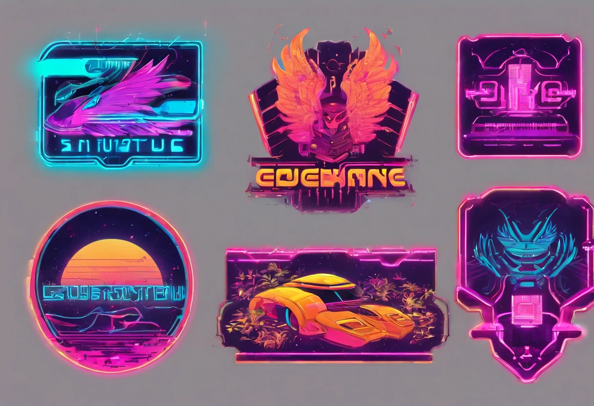 Logo sketches ideas, the futuristic garden, book cover