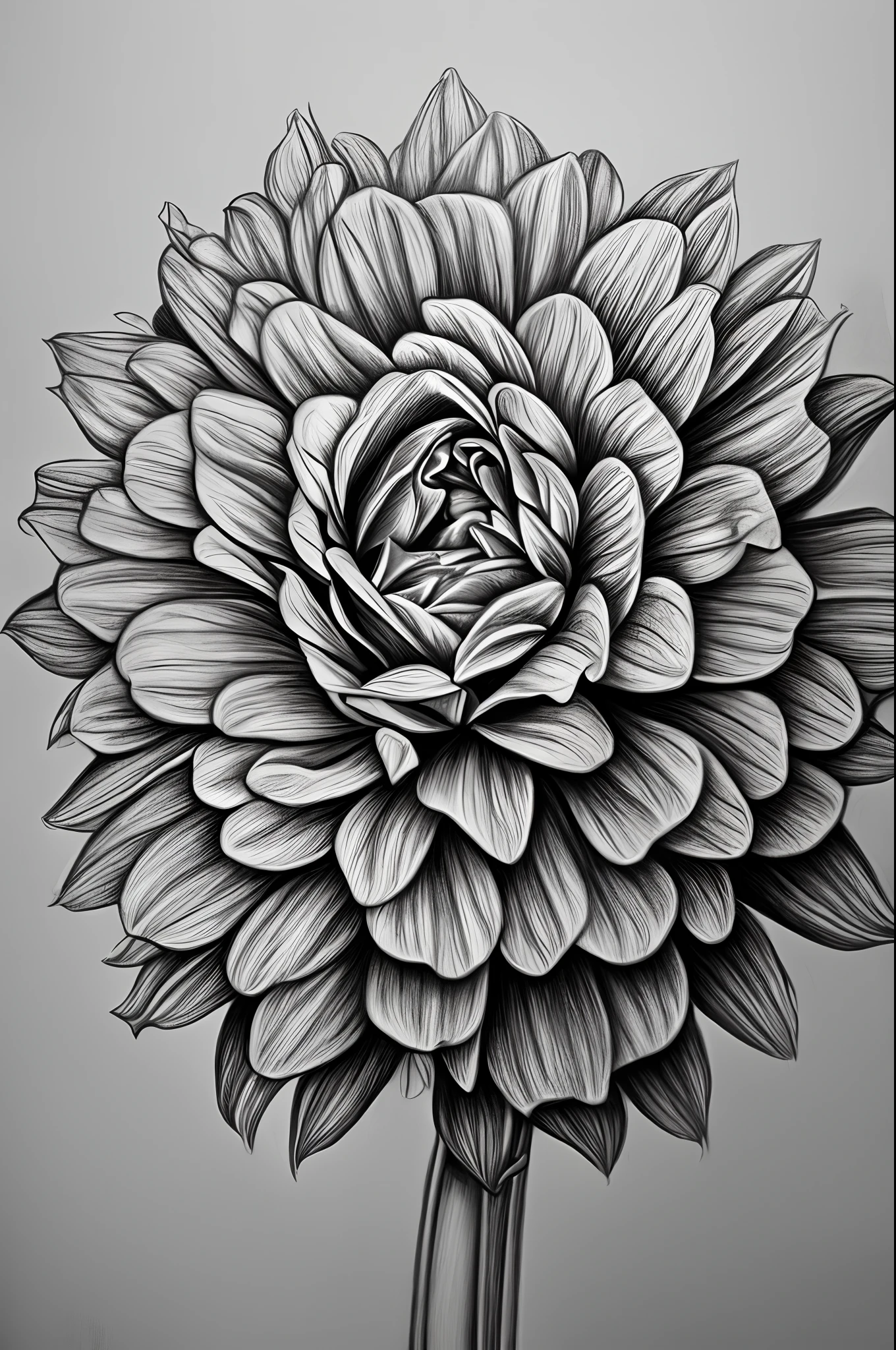 scary ugly flowers realistic drawing