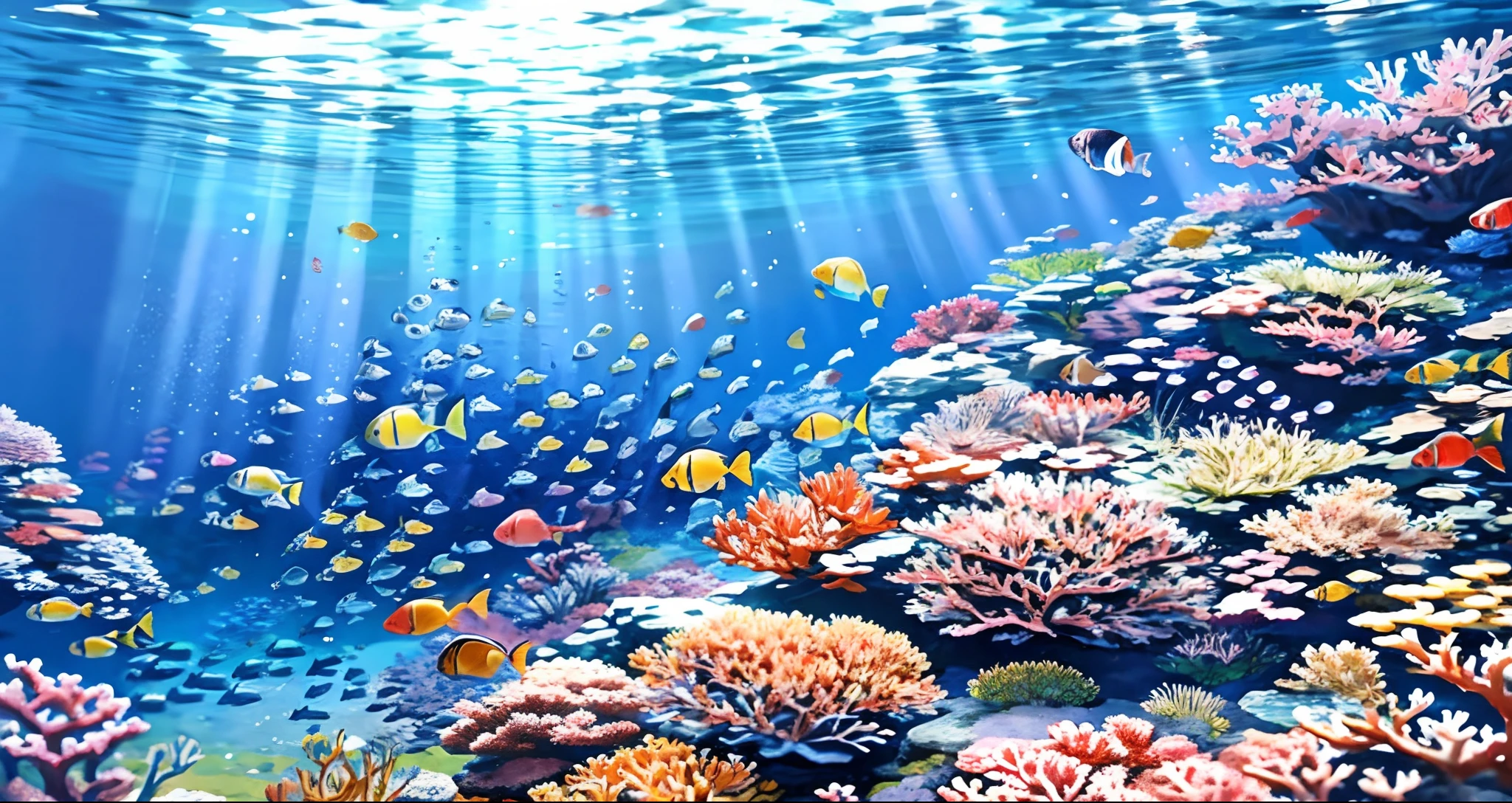 Fairytale，Underwater world，King's Birthday Celebration，Abundant corals，Colorful fish