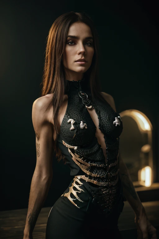 (Best quality, 8k, 32k, Masterpiece, UHD:1.2), ultra-detailed,(realistic,photorealistic,photo-realistic:1.37),a rat with exposed bone ribcage and a bone tail,bone tail with a bone Blade dripping black icore, a portrait, inspired by Louisa Matthíasdóttir, pexels contest winner, process art, 4k, hyperdetailed