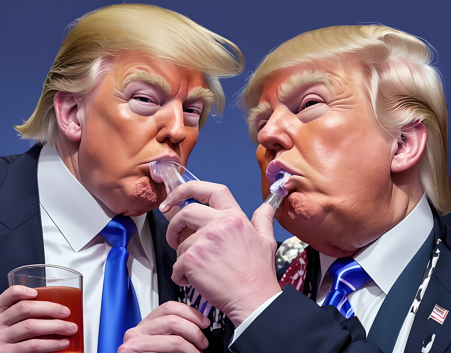 Trump sipping lean