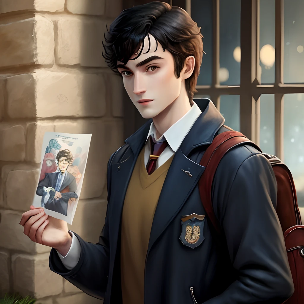 Le personnage Teddy Lupin de la saga Harry Potter dans un style DC comics Dessin animé