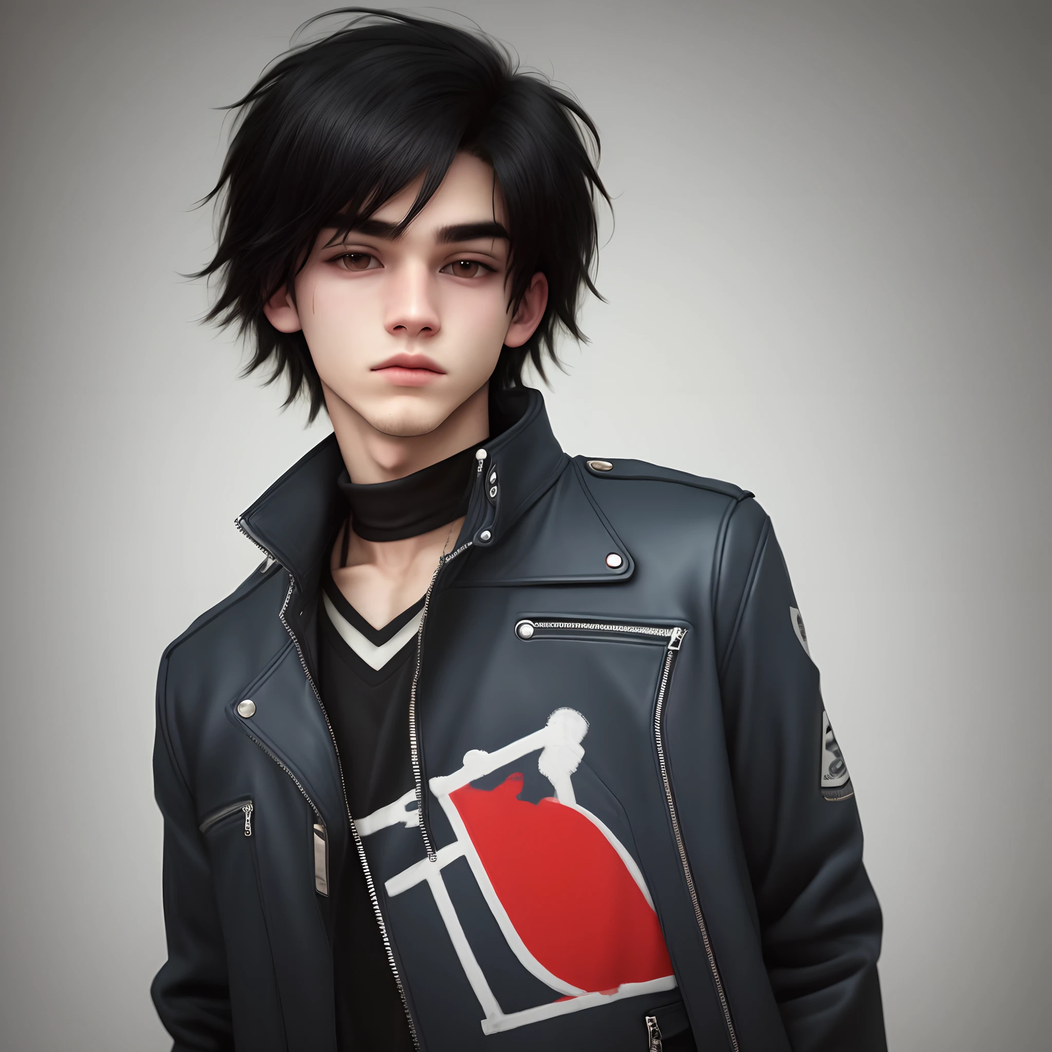 Emo femboy number 76 on jacket