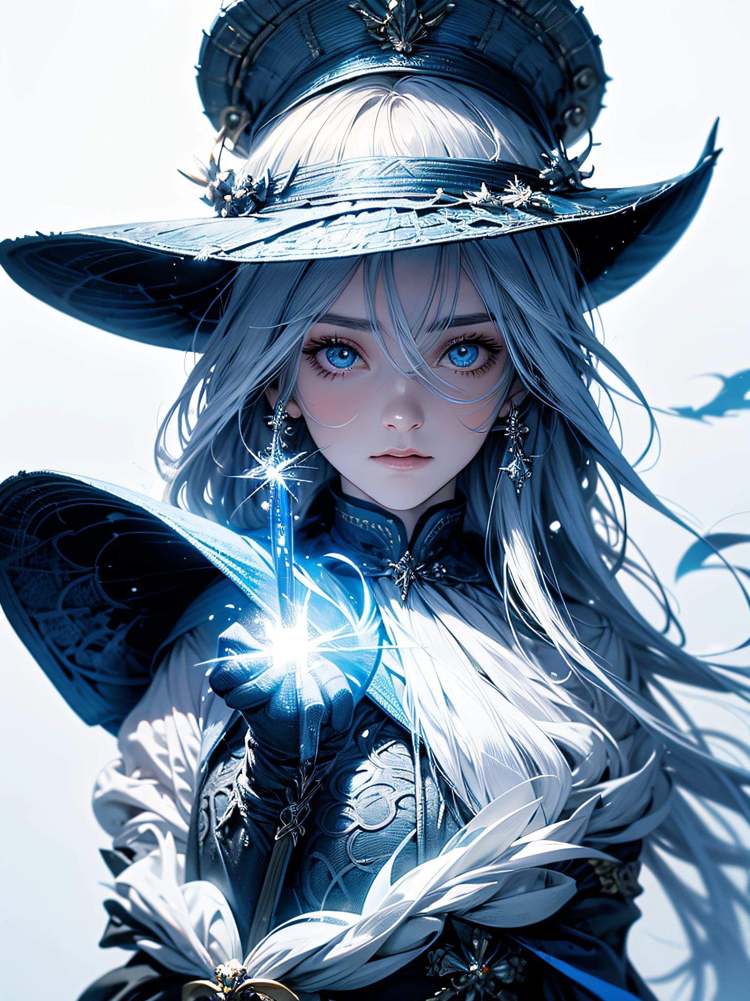 PetrPavel como um Mago, em uma madeira, Cosplay de Gandalf, Cabo Azul, blue hat