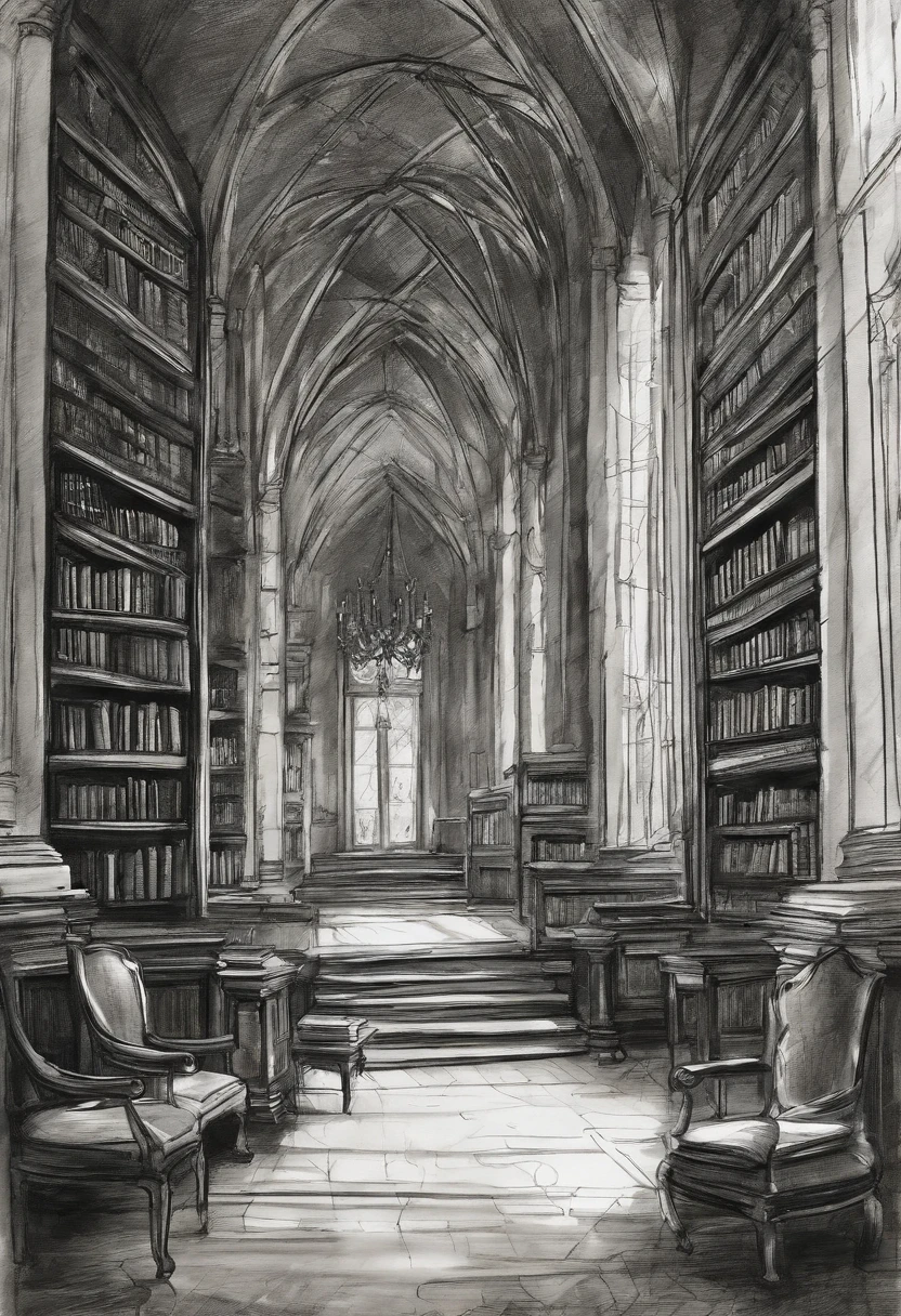 Rough charcoal sketch on old paper, Inside Enchanted Magical Library, Its shelves are adorned with books, COLOR THE BOOKS MULTIPLE COLORS,
shimmering with untold secrets and the silent murmurs of hidden yearnings, Inside a Large beautiful Library with shimmering, glowing books, Magical, sparkling walls,fantasy,Leonora Carrington,a fantasy
Clean line art,+Expressive lines,Paint in an expressive sketch style, hatching, Black and white sketch, hand painted, Rough charcoal sketch on old paper Enchanted Magical Library, in the middle of the forest, Clean line art,+Expressive lines,Paint in an expressive sketch style, hatching, Black and white sketch, hand painted, sketching, Linear style::Sketch note style sketch, Linear style::Sketch annotation style, COLOR THE BOOKS ON THE SHELVES