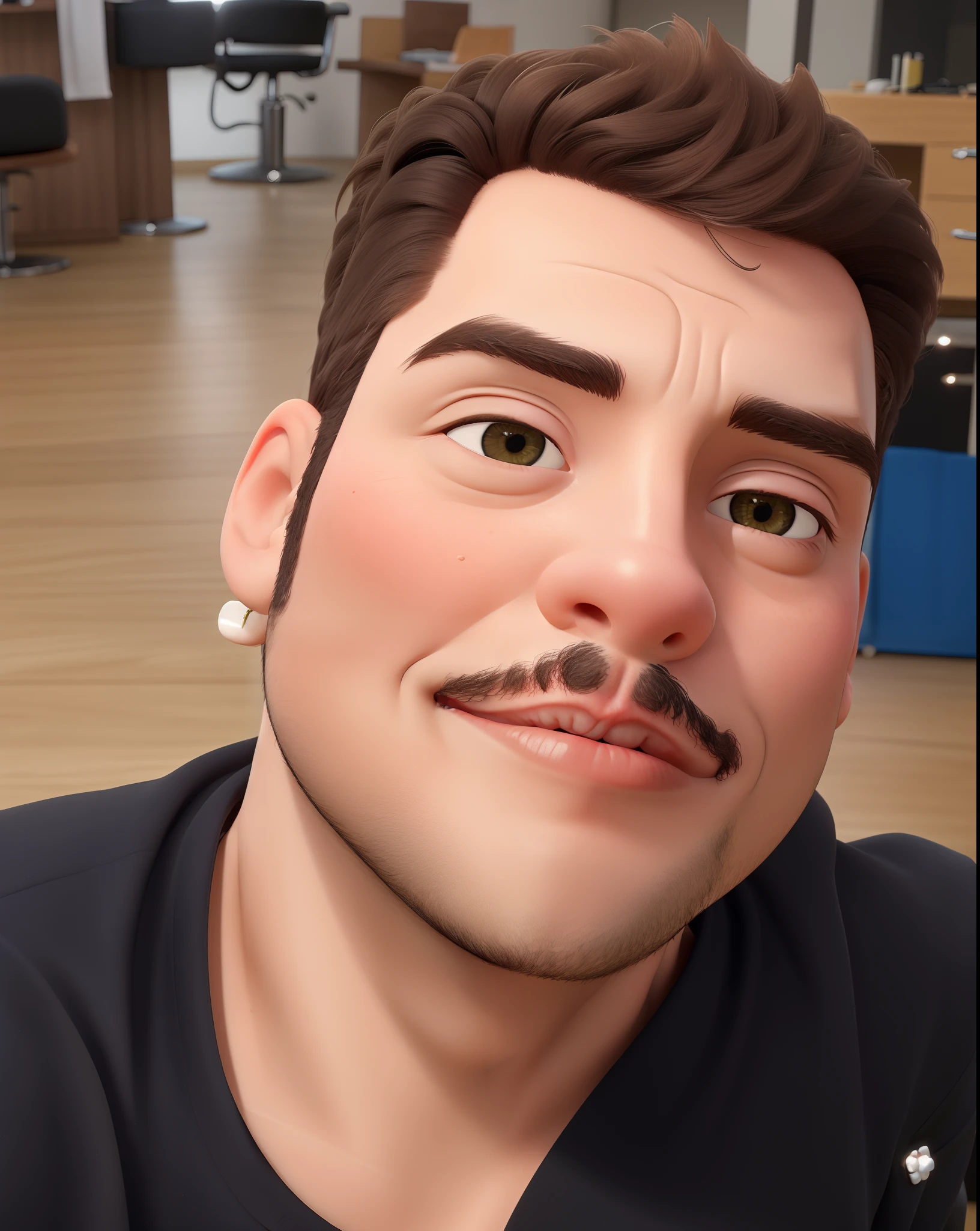 Obra-prima, de melhor qualidade,sendo cabeleireiro famoso,at the hair salon
