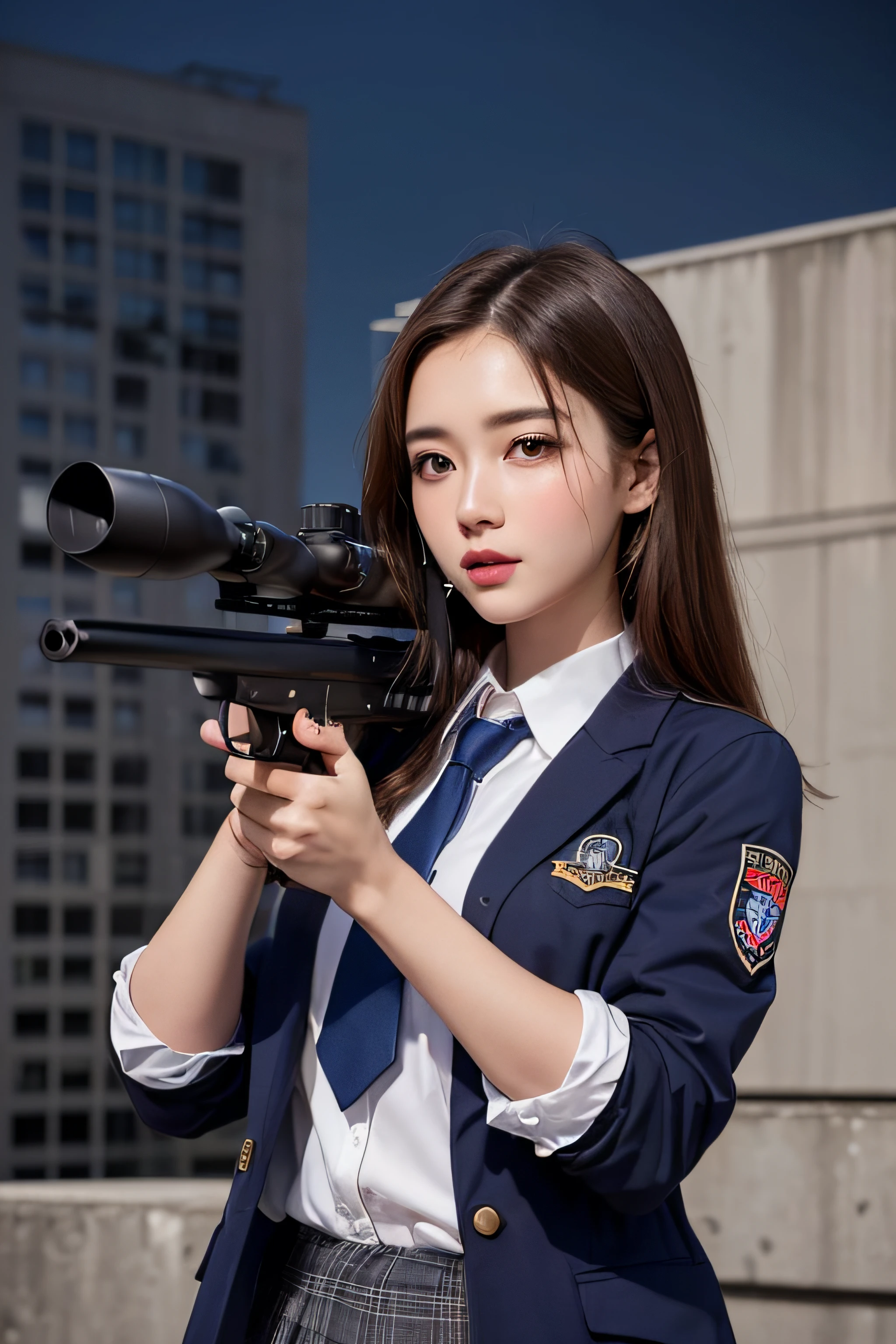 8K, RAW photos, Best quality, Masterpiece: 1.2),(best qualtiy,8K, Yes,32K,masterpiece,hyper HD:1.2) , 20 years old, arafed woman in military uniform laying on the ground with a gun, soldier girl, military girl, taken with canon 5d mk4, mechanized soldier girl, with rifle, shot on canon eos r5, shot on canon eos r 5, korean girl, captured on canon eos r 6, beautiful female soldier, gorgeous chinese model, shot on nikon z9