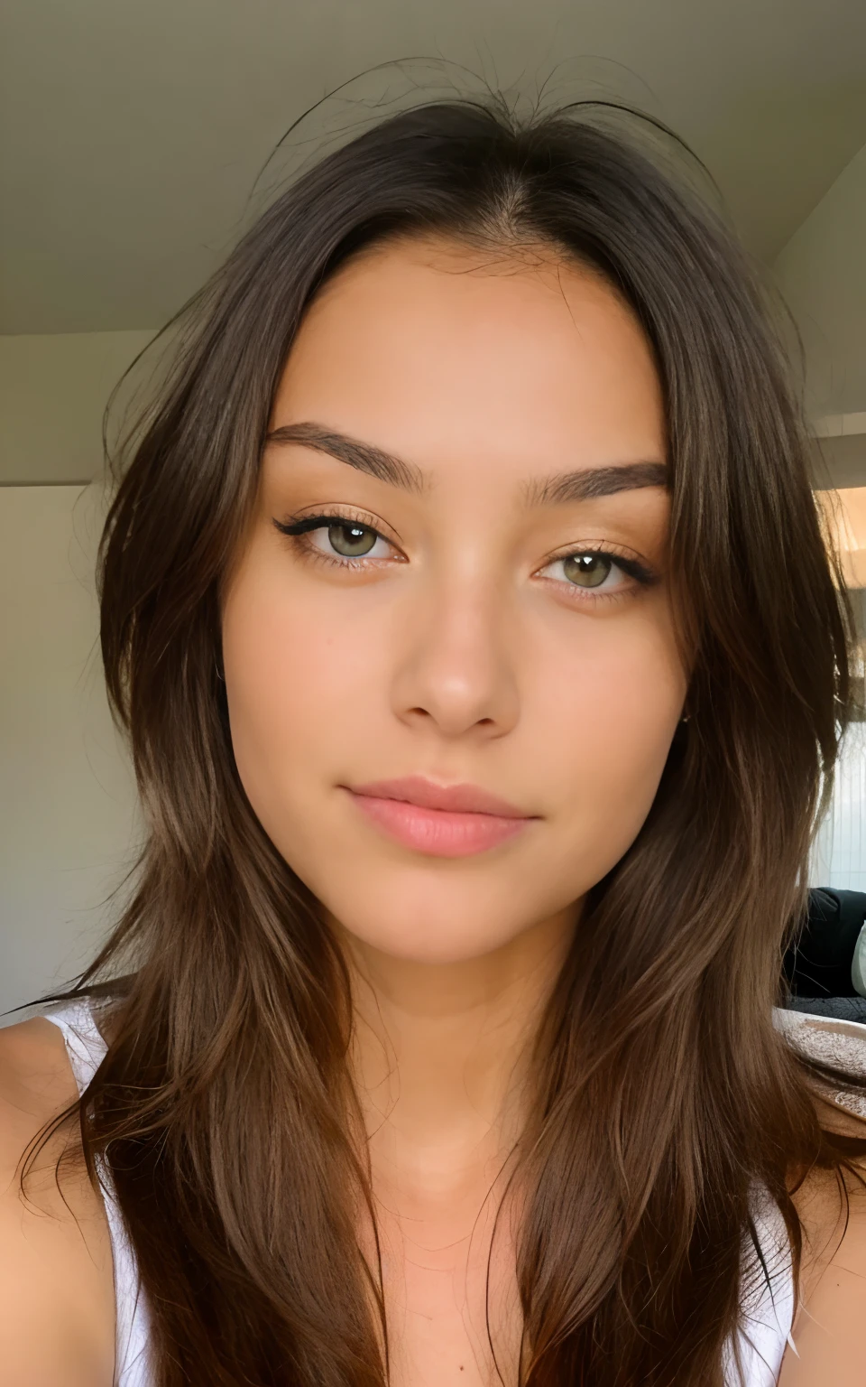 Mix of the most attractive facial racial features, en una impresionante nena real rubia