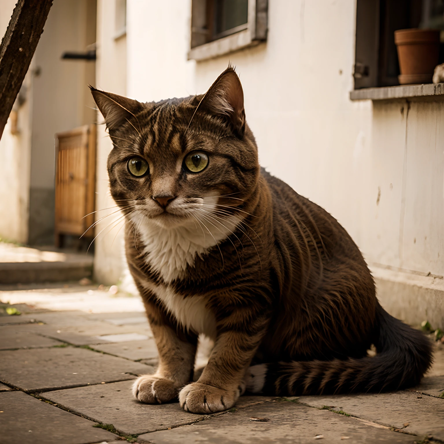 Um gato