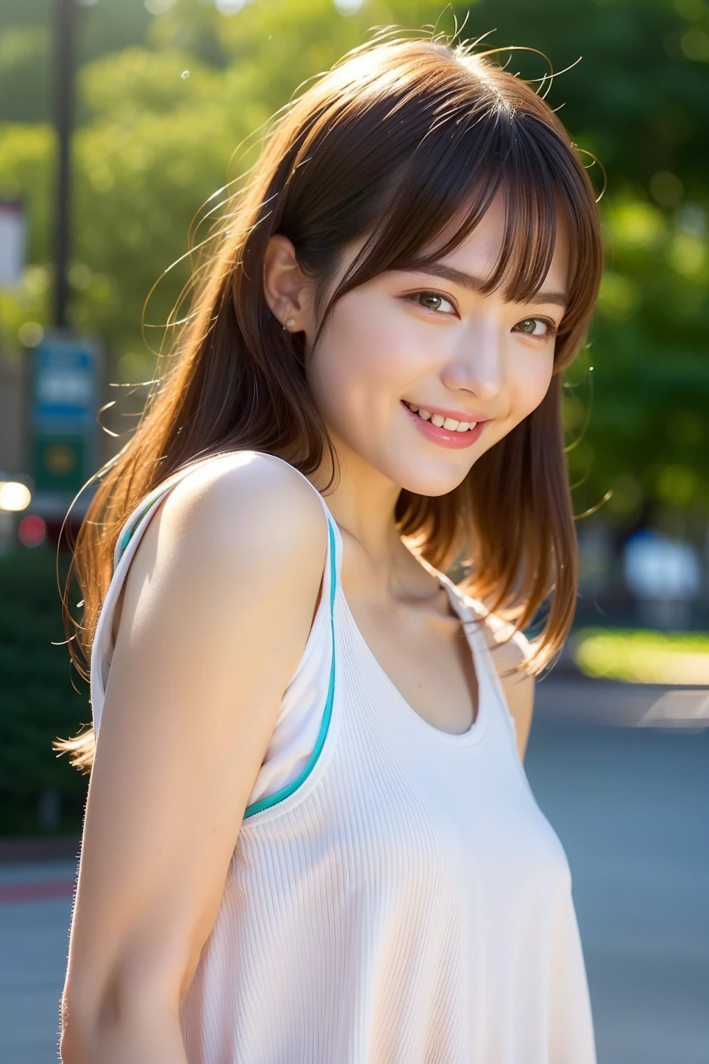 Close up photo of a girl、Brown hair、、Hot spring in the background、Natural hot springs
Highest Quality、realisitic、Photorealsitic、(intricate detailes:1.2)、(delicate detail)、(ciinematic light、best quality backlight)、Clear Line、foco nítido、Lifelike face、Detailed face
Unity 8K Wallpapers、超A high resolution、(Photorealsitic:1.4)、looking at the viewers、full body Esbian、(In the street)、(Casual wear)、(full body Esbian)、the pose、A smile