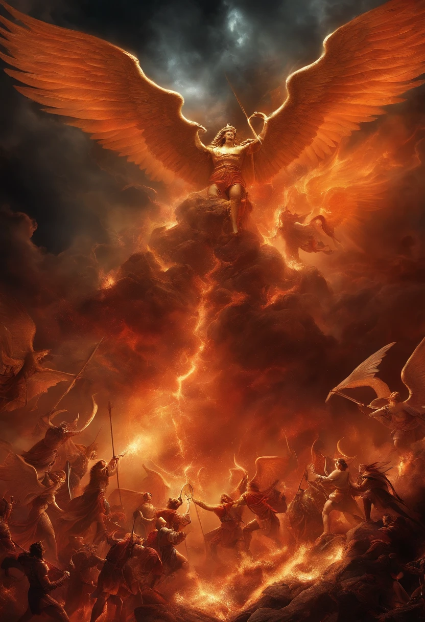 The Battle Between God and Satan、Deities、archangel、Angels and Satan、Diabolical、Lucifer、The battle between heaven and hell
