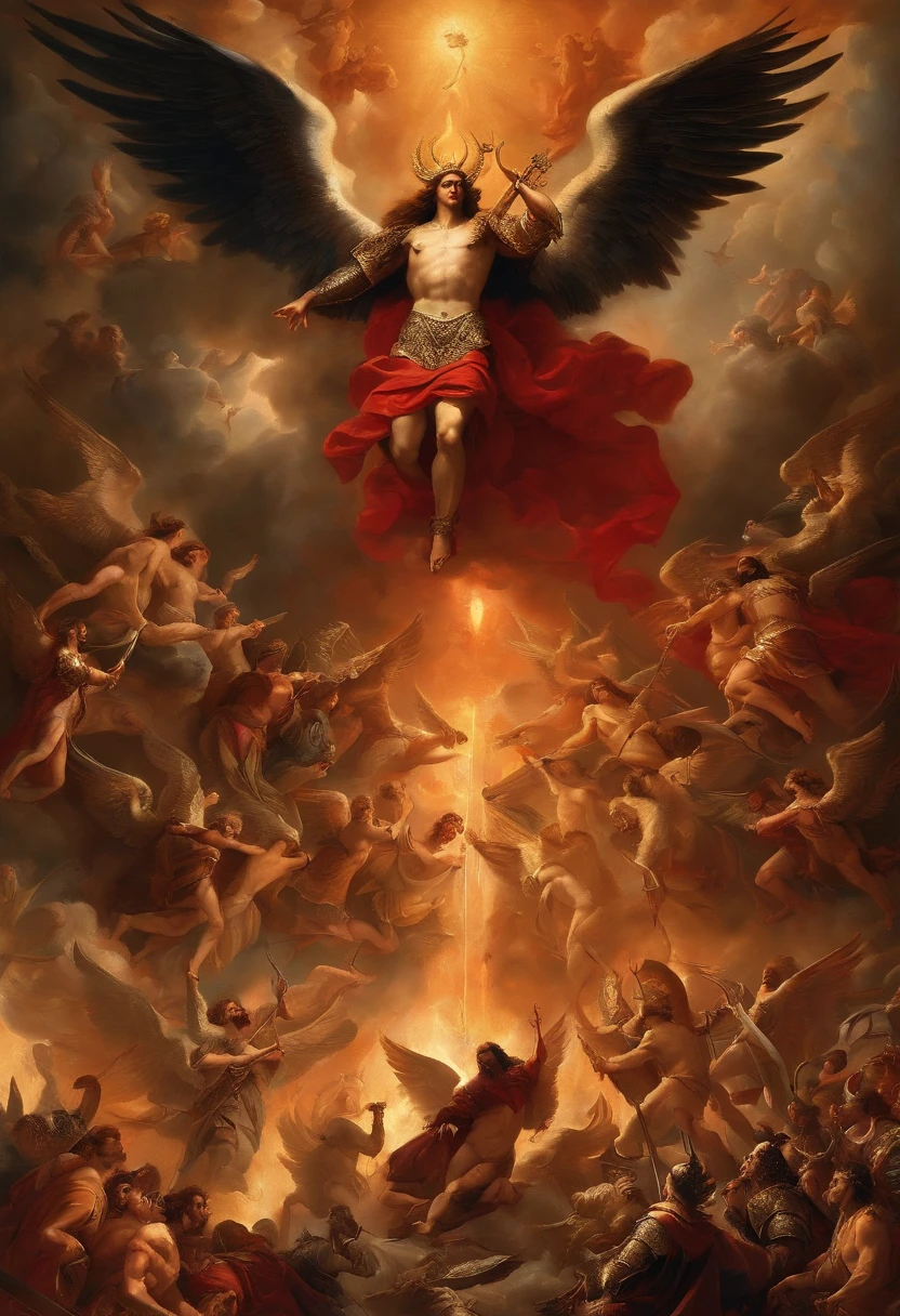 The Battle Between God and Satan、Deities、archangel、Angels and Satan、Diabolical、Lucifer、The battle between heaven and hell