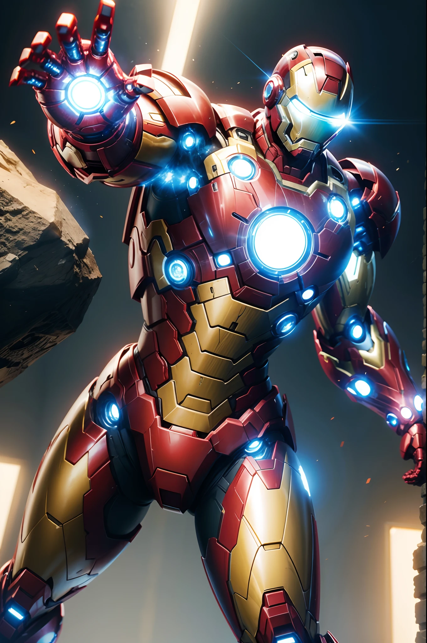 Como o ironman da Marvel, blindado cor branca completa