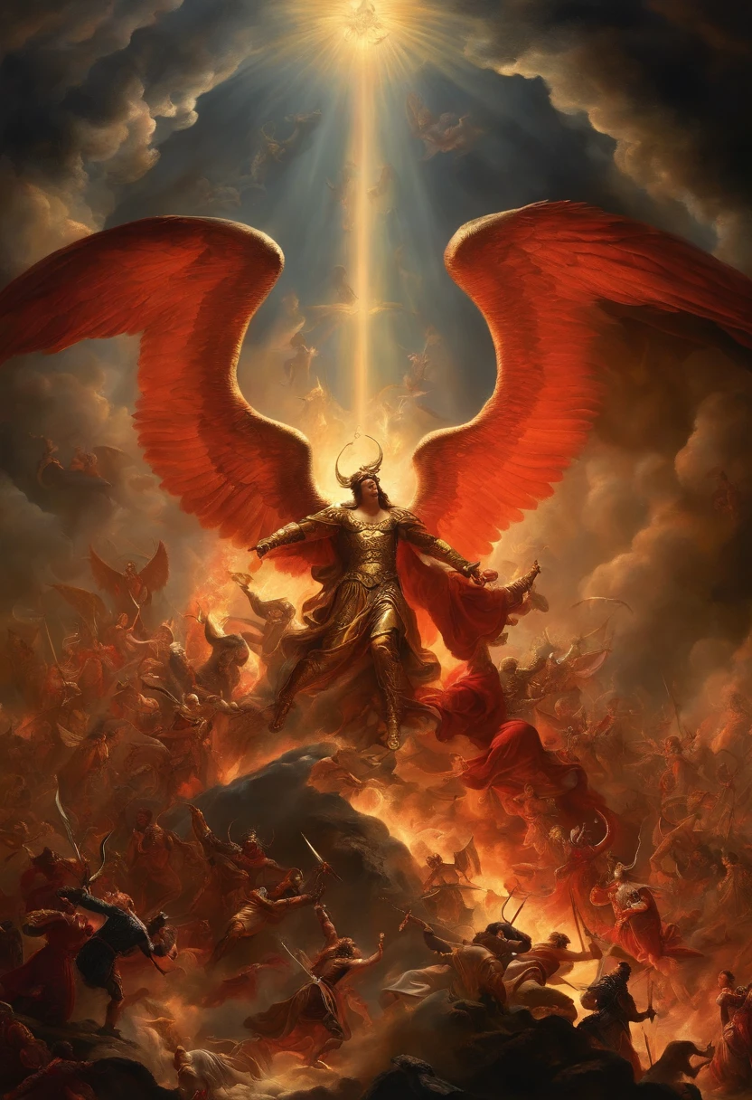 The Battle Between God and Satan、Deities、archangel、Angels and Satan、Diabolical、Lucifer、The battle between heaven and hell