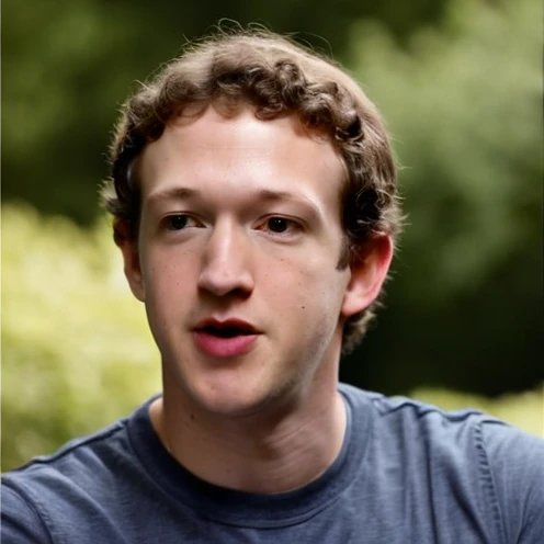 Zuckerberg maintains a notably consistent personal style, famously known for his simple gray t-shirts and hoodies, which reflect his utilitarian approach to life and work. He has a youthful, clean-cut look with short, curly hair and typically wears jeans or casual trousers, projecting an image of approachability that aligns with the casual culture of Silicon Valley.,original,Zuckerberg maintains a notably consistent personal style, famously known for his simple gray t-shirts and hoodies, which reflect his utilitarian approach to life and work. He has a youthful, clean-cut look with short, curly hair and typically wears jeans or casual trousers, projecting an image of approachability that aligns with the casual culture of Silicon Valley.,close up, face