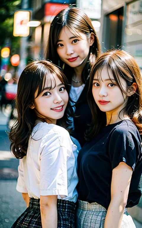 Girl's sloppy appearance、fire, Black lace bra, elegant, Blouse half-removed、((Nipples:1.4))、company、Full of women、slim、Korean Idol、model、Beautiful feet、Big Breastini skirt、(Thighs)、