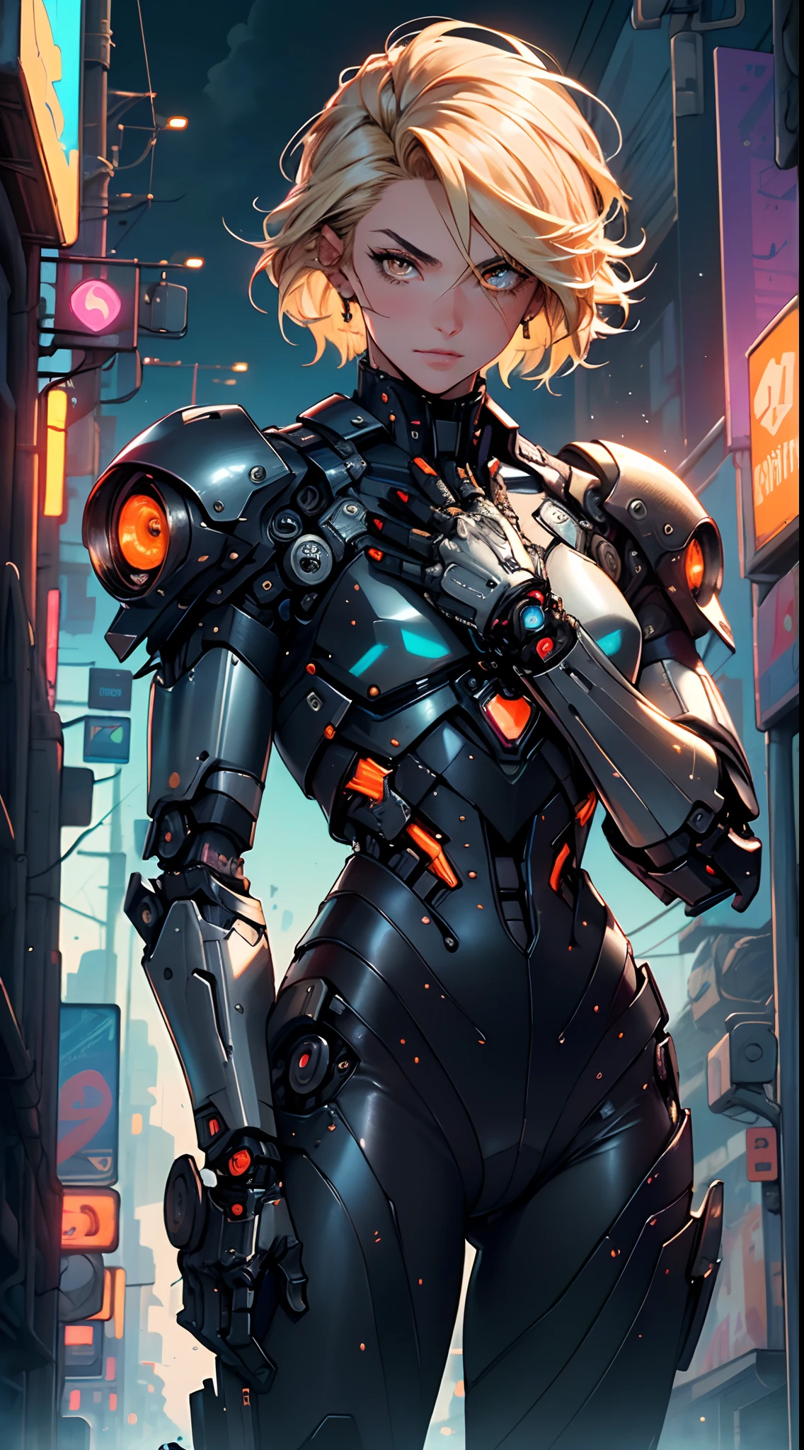 (man:1.5),1 man,archer man,(((1man))),((man with blonde short hair)),
(((1male,man:1.5,handsome man,male,male gender:1.5,male focus))),macho man,hero,
((messy hair,blonde short haircut,detailed blonde hair,highly detailed hair,blonde hair,colored inner hair)),(((lustrous skin:1.5,tanned skin,bright skin: 1.5,skin tanned,shiny skin,very shiny skin,shiny body,illuminated skin))),(((orange_eyes:1.2))),intricate eyes,beautiful detailed eyes,symmetrical eyes,((man chest)),handsome face,((muscular)),male jaw,(((detailed face))),
manly,nsfw,
cyberpunk firefighter, ((mechanical arms:1.5, bionic arms:1.5)), futuristic firefighter uniform,((bulge in pants)),((uniform in black and orange colors)),((wet clothes,intricate outfit,intricate clothes,intricate uniform)),
(dynamic pose:1.0),solo focus,((heroic attitude)),(centered,scale to fit dimensions,Rule of thirds),
cyberpunk city by the ocean at night, with bright neon signs and dark stormy clouds and puddles, scenery:1.25,nighttime, starry night, cosmos,Very dark night that makes the neon lights stand out, very bright neon lights,
artistic photography,(photography taken by sldr),highres, sharp focus,(ultra detailed, extremely detailed), (photorealistic artwork:1.37),(extremely detailed CG unity 8k wallpaper),((synthwave background theme)),(((vibrant colors))),intricate,(intricate background),(masterpiece),(best quality),photo realistic,analog style,((intricate detail)),(((realism))),
