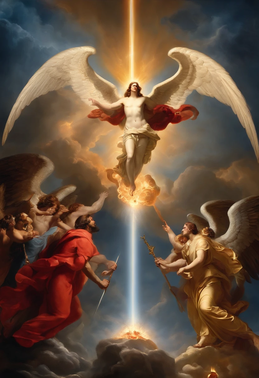 God VS Satan Blake God and Archangel VS Satan and Lucifer