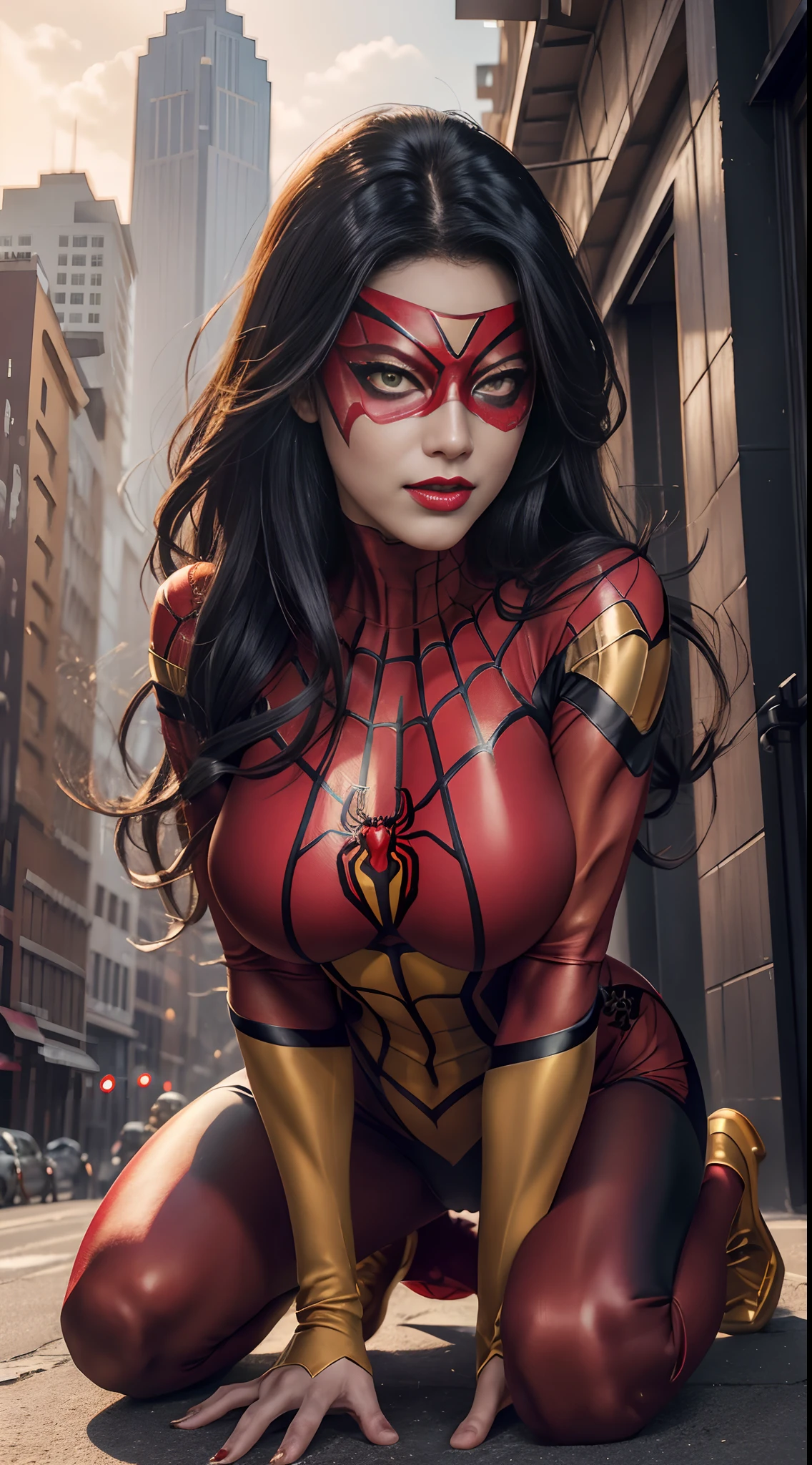 spider woman with boobs and vigina