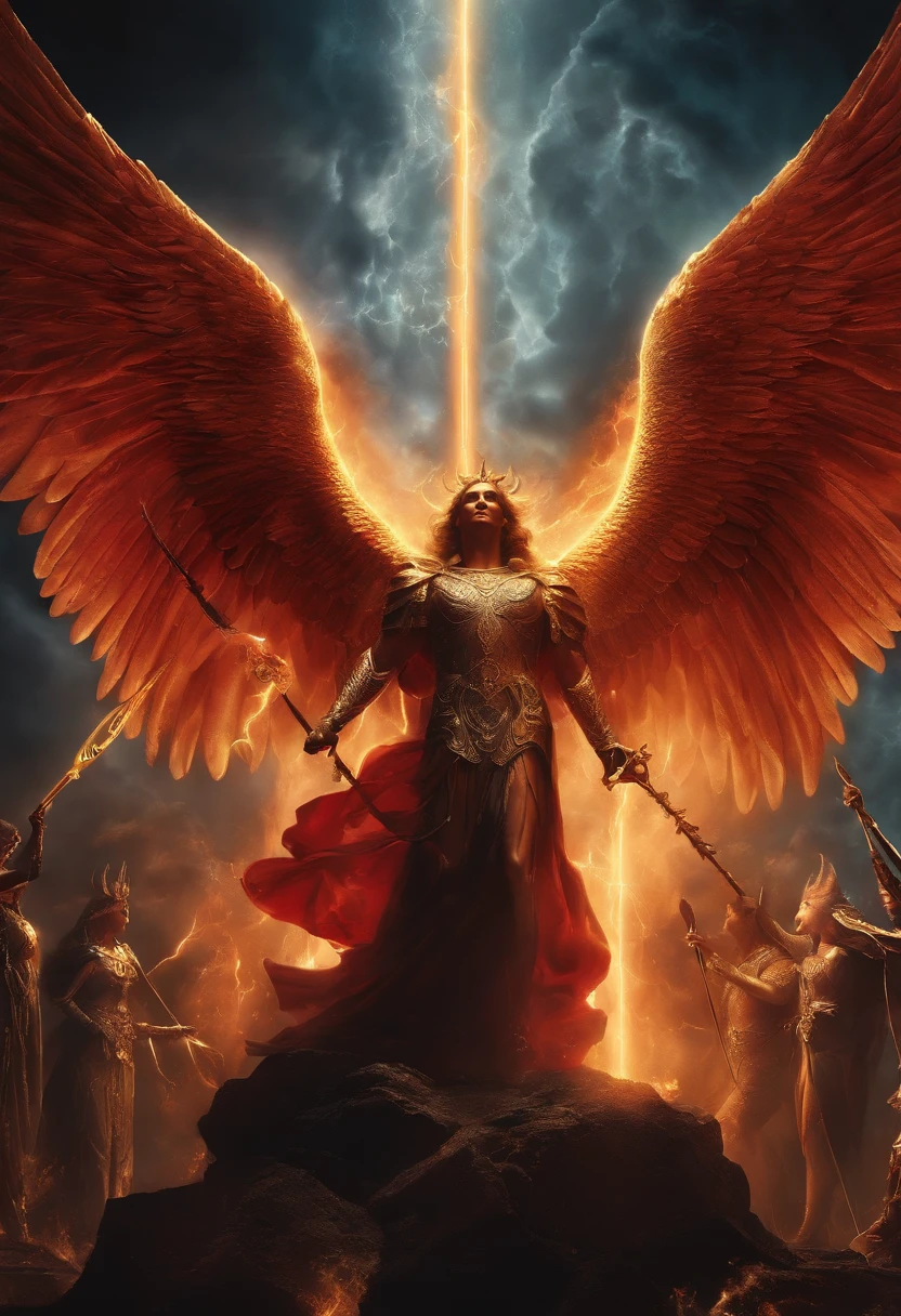 The Battle Between God and Satan、Deities、archangel、Angels and Satan、Diabolical、Lucifer、The battle between heaven and hell
