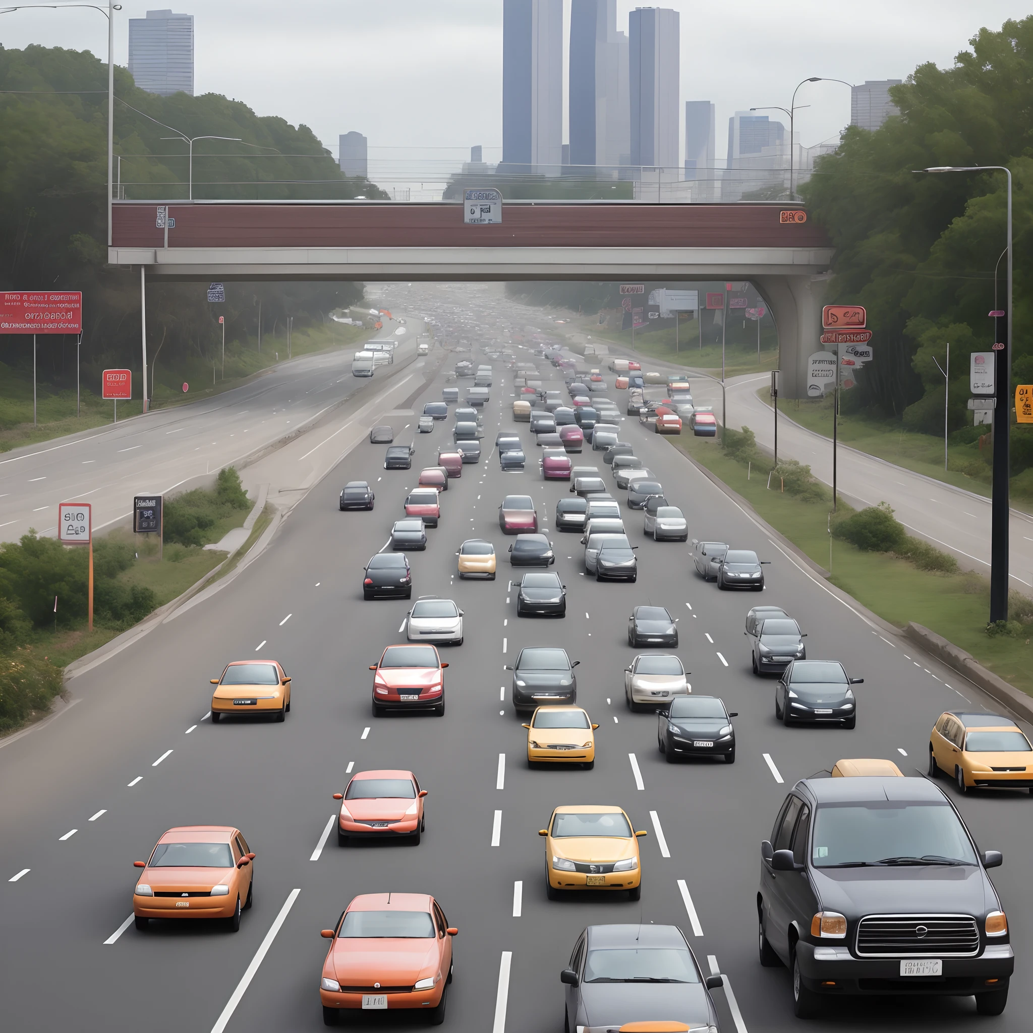 There is a lot of traffic