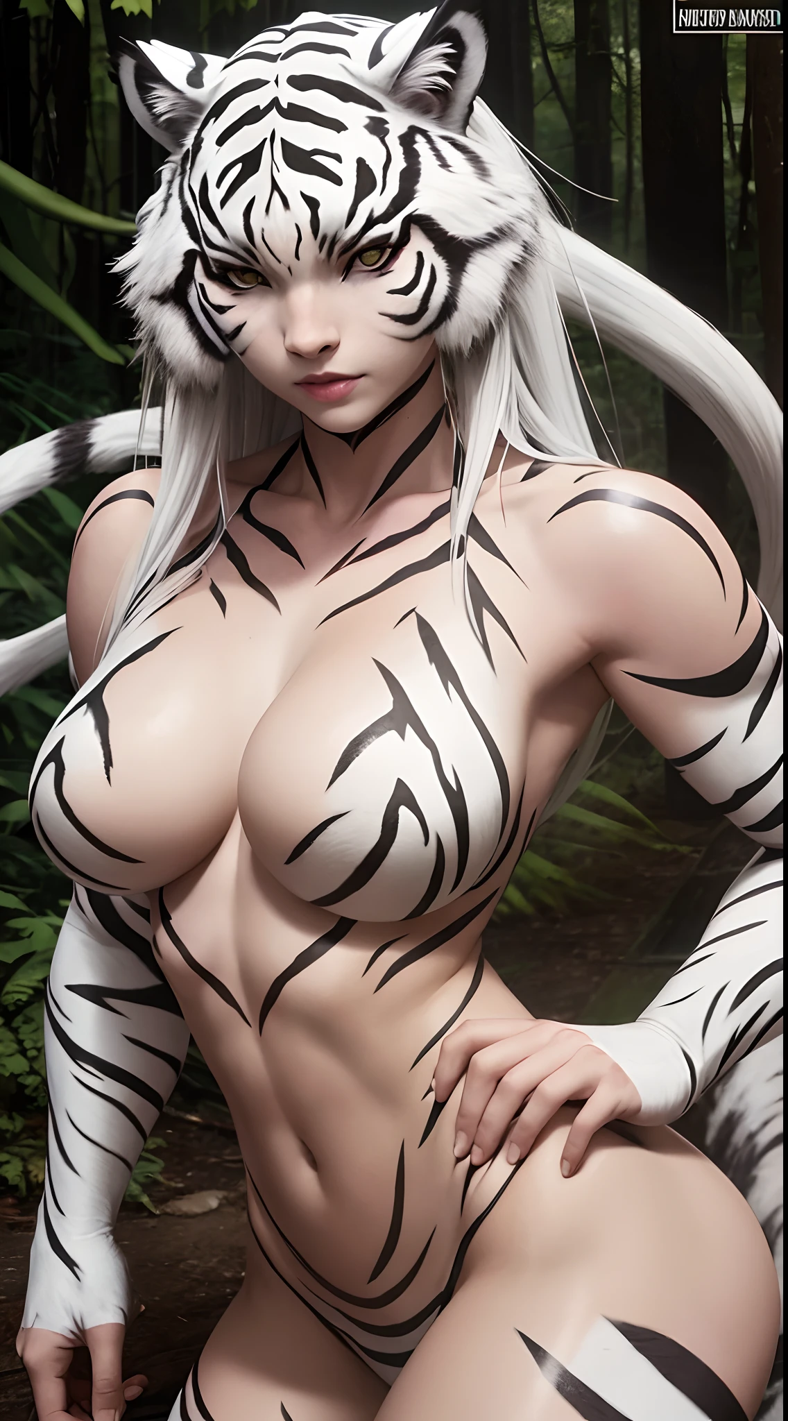 She is a white tiger beastman