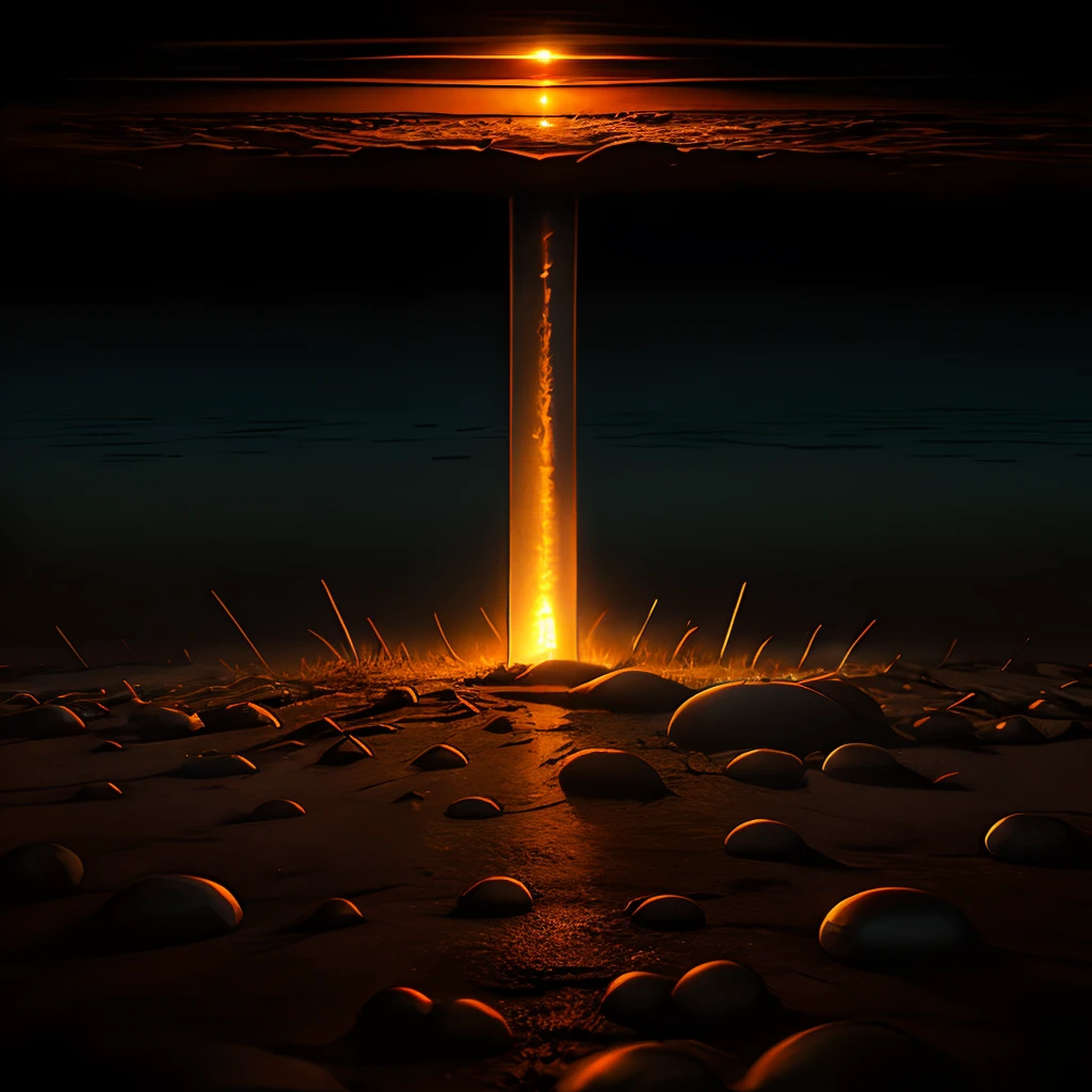 One element of this piece is a haunting. Theme: the light of the dying day. Experiment with deep perspective.