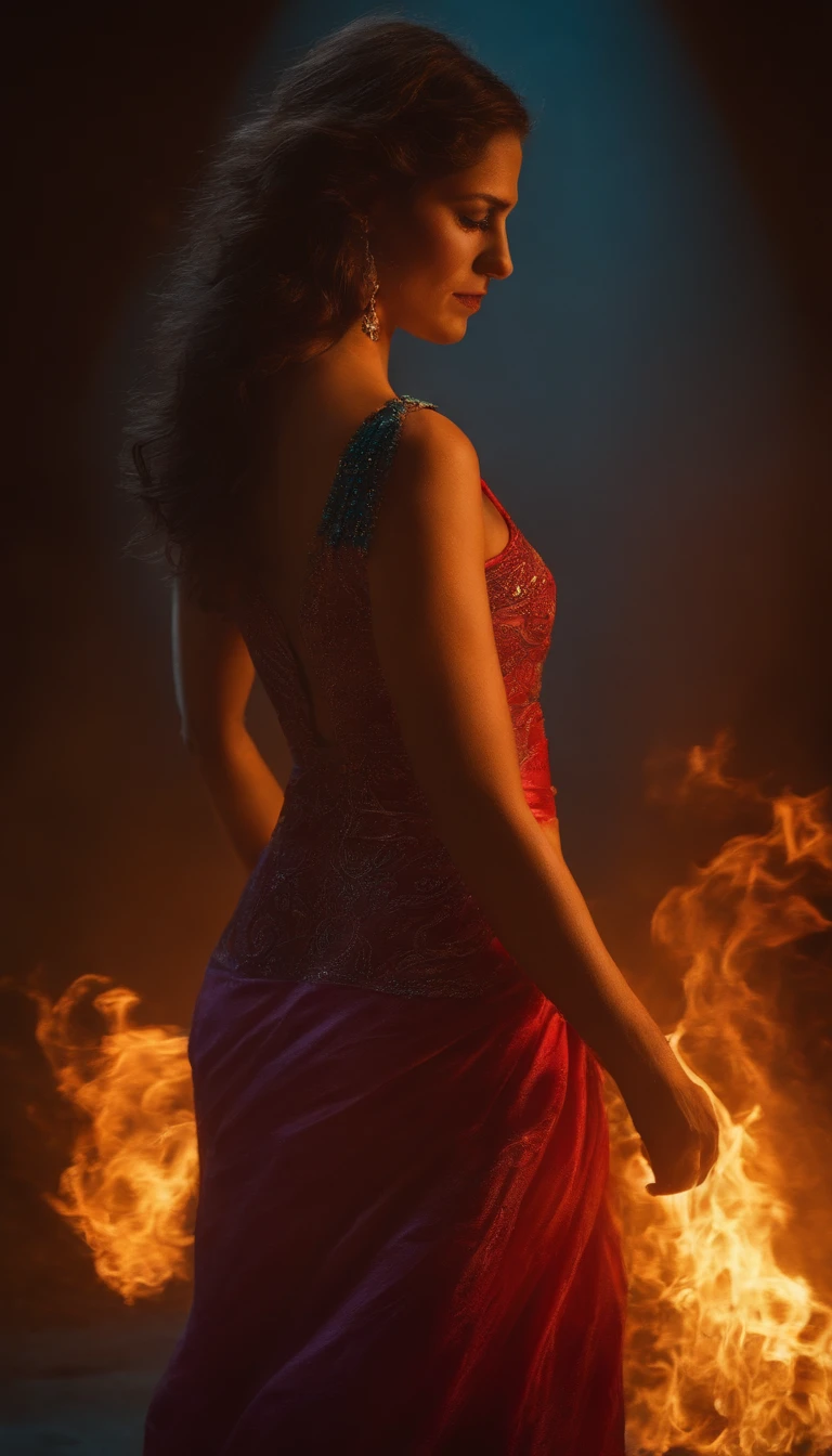 Muchacha ADOLECENTE jugando con fuego, Arda con intensidad, brasas incandescentes, humo arremolinado, Hypnotic action, cabello rojo que fluye, chispas volando, Fearless expression, fondo oscuro, intense illumination, fiery atmosphere, dynamicposes, Belleza peligrosa, Fascinating energy, Burning Passion, Suspenso emocionante, calor intenso, Llama abrasadora, dramatic contrast, Velo ahumado, resplandor ardiente, Danza encantadora, Fuerte presencia, Sombras intermitentes, Obras de arte ardientes, colores vibrantes, Infero ardiente, Hypnotic Flame, Aventura atrevida, Sus ojos brillaban con una luz resplandeciente, Olas de calor, Caen brasas incandescentes, Rendimiento estimulante, Chispas ardientes en la noche, Adrenalina, Calor radiante, Awesome show, Intensidad bruta, A burning passion is unleashed, NSFW