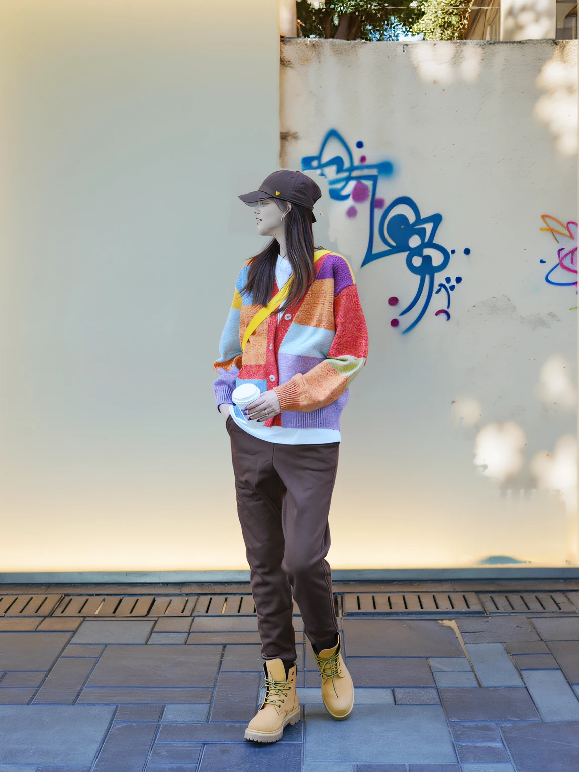 Graffiti-style non-mainstream motifs，sunlighting，（Bokeh）