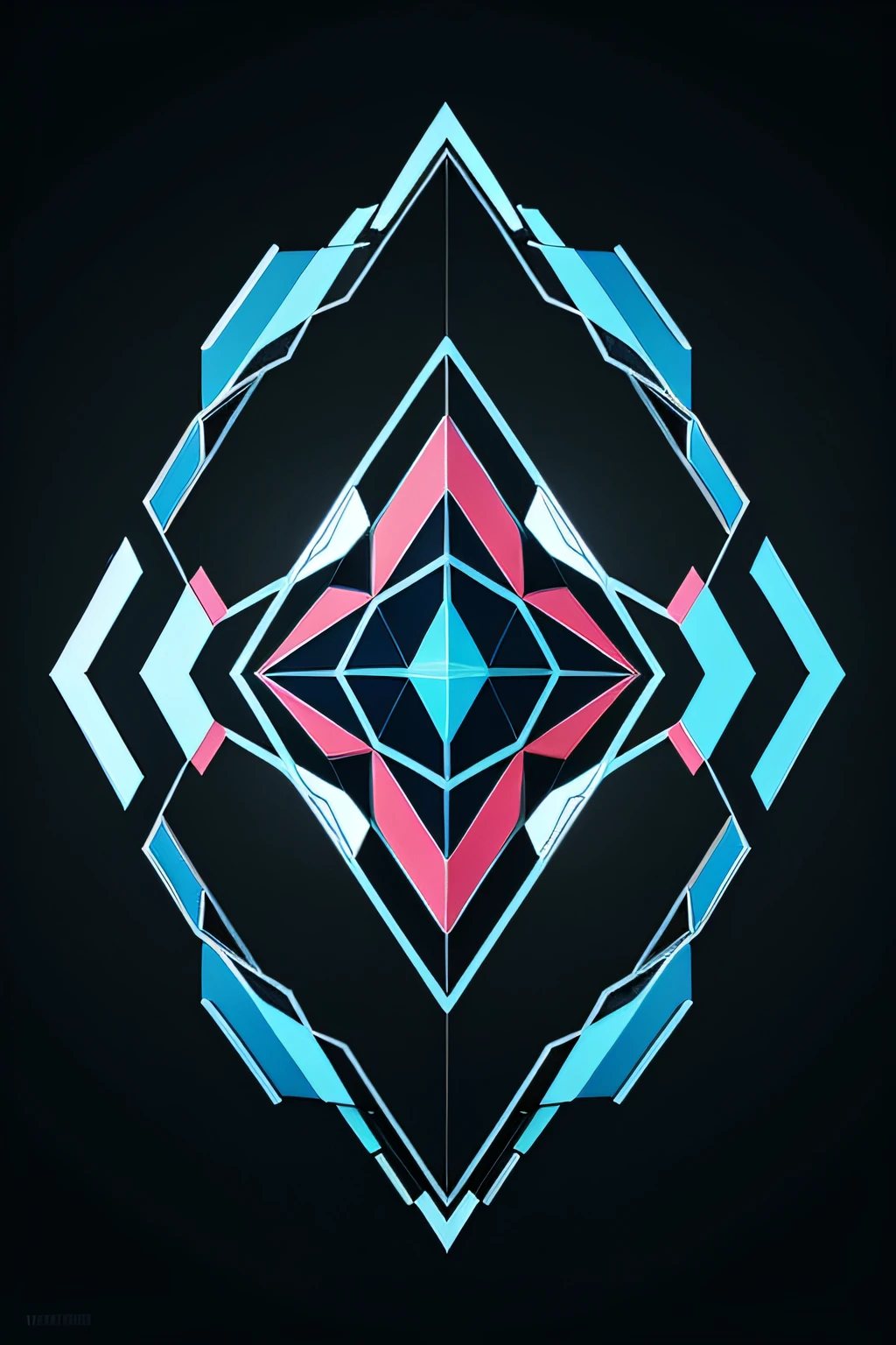 Multi-geometric element design Graphic design drawings