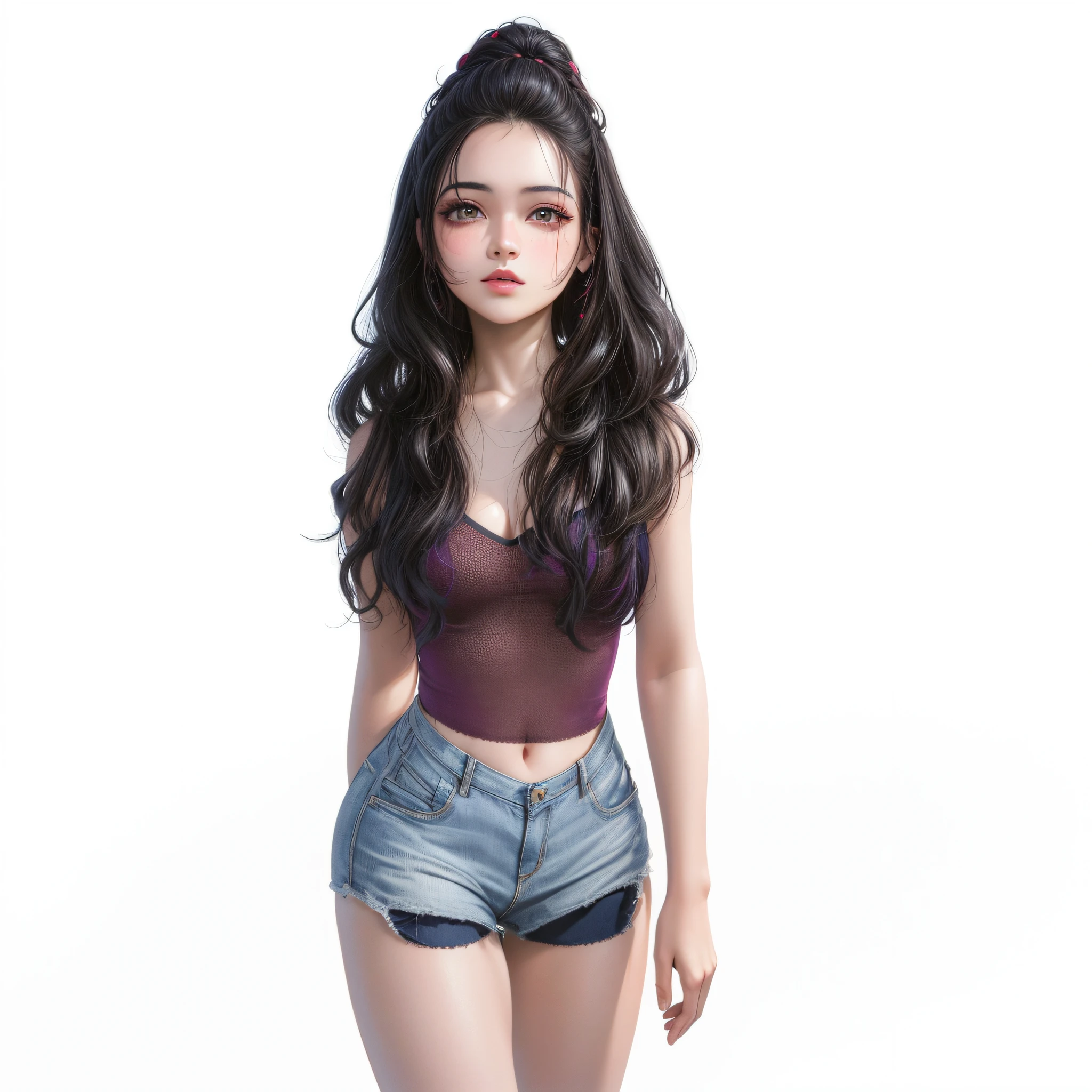 Realista 1chica,cana,Ojo morado,ojos brillantes,Cortar la parte superior,una falda,labios separados,Estar rojo en la cara,la noche,flores frescas,Soles,Rayos de sol。