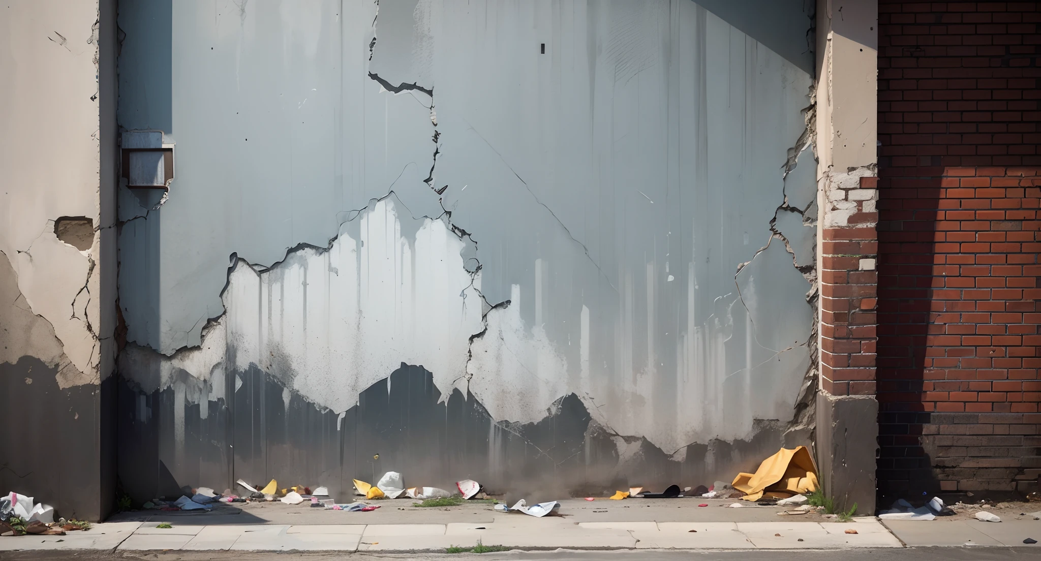 garbage, trash, street trash on the asphalt