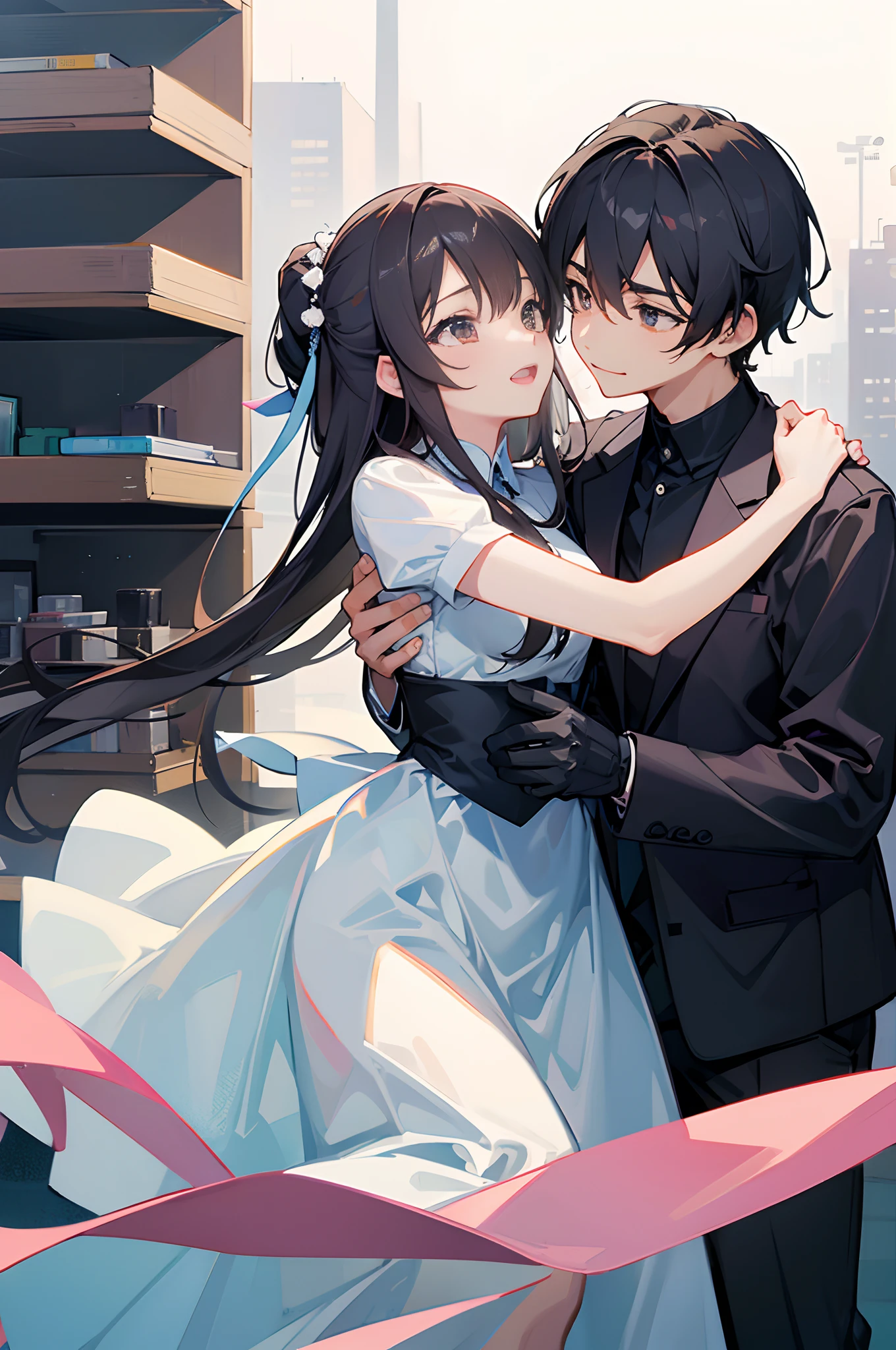 couples,Double,hugs,1080P, 8k解像度, The is very detailed
