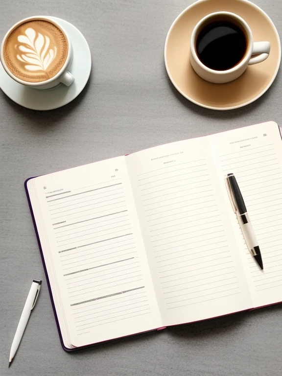 There's a coffee cup and a pen on a table, papel e caneta, Escritos, tinta e caneta, em uma mesa, escrever uma carta, caneta de tinta, writing in journal, na mesa, Trabalhando em um laptop em uma mesa, tinta e papel, caneta-tinteiro, annotations, estudar no quarto, Notebook, Trabalhando, imagem vazada, Primeiro rascunho, com notas