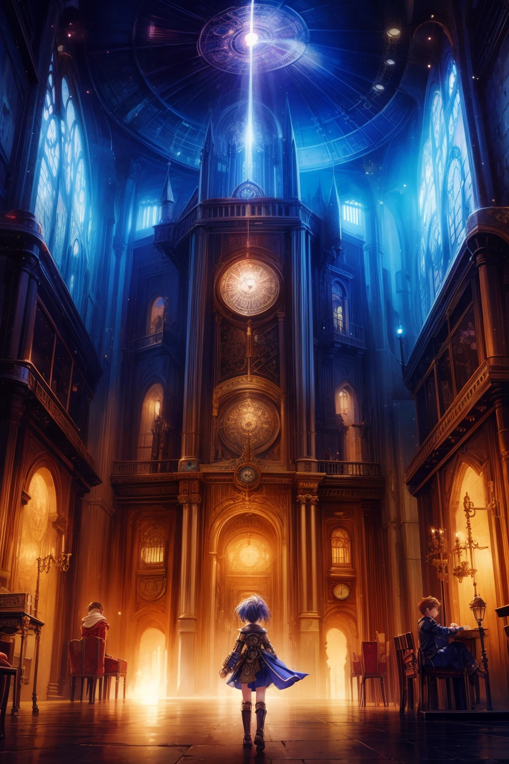 Dream steampunk anime dreamlike surreal child rpg scenario