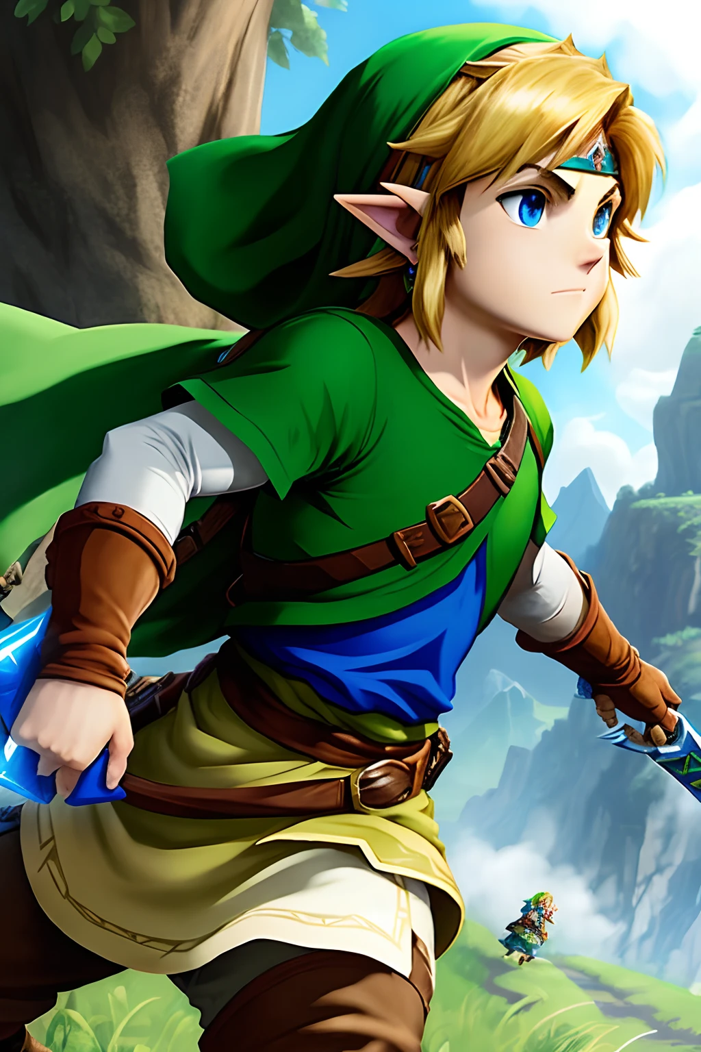 Link de the legend of zelda épico
