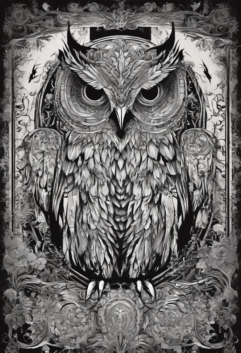 Cochon hibou en pyjama, 8k, dessins