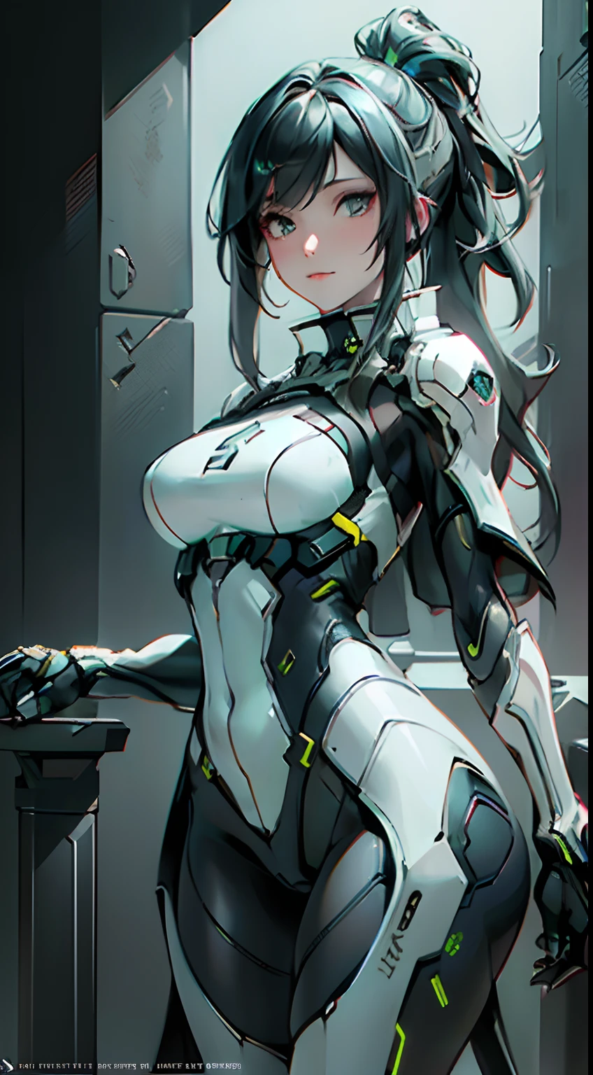 ((Best quality)), ((masterpiece)), (detailed:1.4), 3D, an image of a beautiful cyberpunk female,HDR (High Dynamic Range),Ray Tracing,NVIDIA RTX,Super-Resolution,Unreal 5,Subsurface scattering,PBR Texturing,Post-processing,Anisotropic Filtering,Depth-of-field,Maximum clarity and sharpness,Multi-layered textures,Albedo and Specular maps,Surface shading,Accurate simulation of light-material interaction,Perfect proportions,Octane Render,Two-tone lighting,Wide aperture,Low ISO,White balance,Rule of thirds,8K RAW,