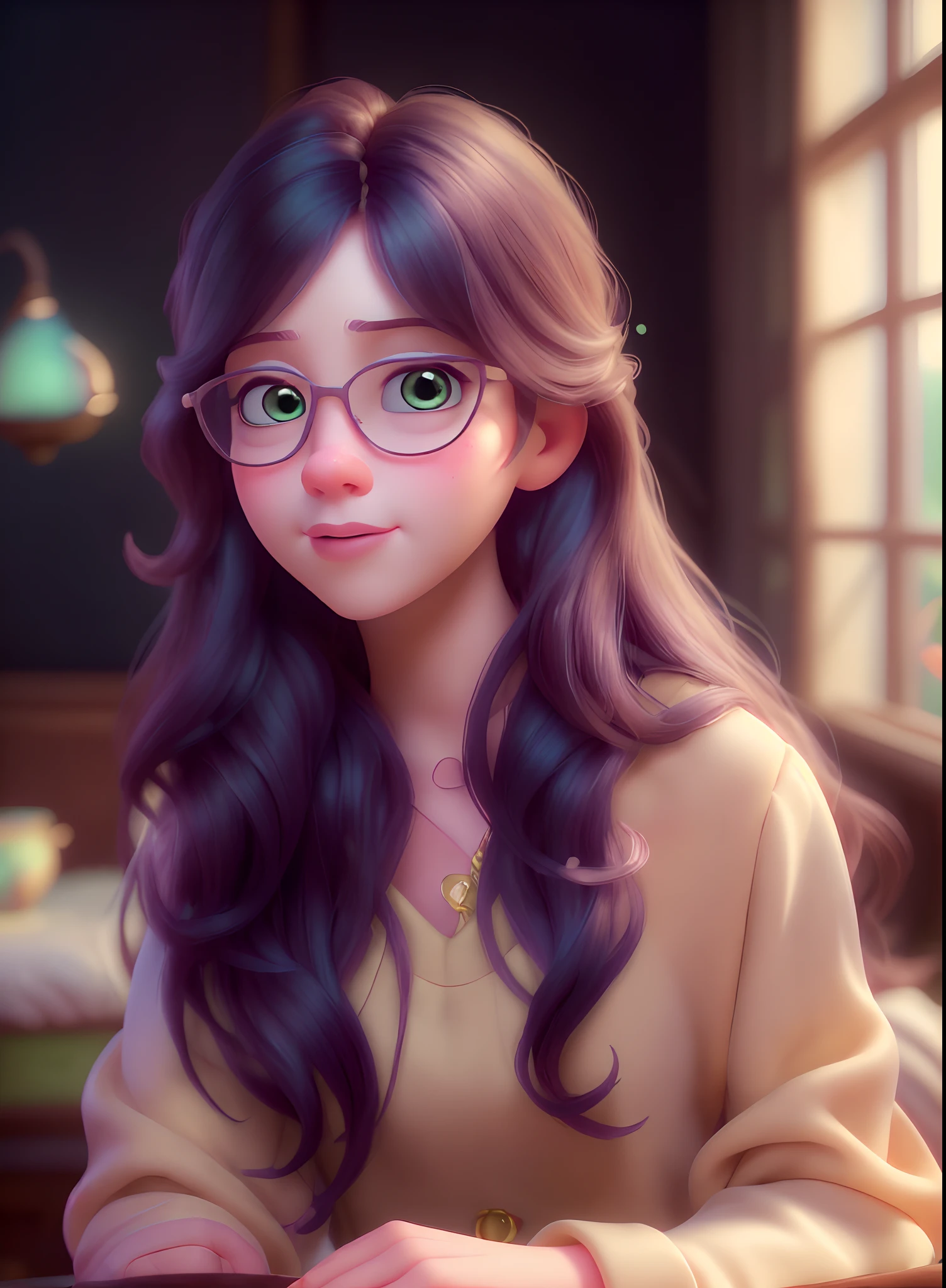 Soft portrait shot 8 K, portrait soft light, Soft portrait, ornate portrait, medium portrait soft light,Disney，by Pixar