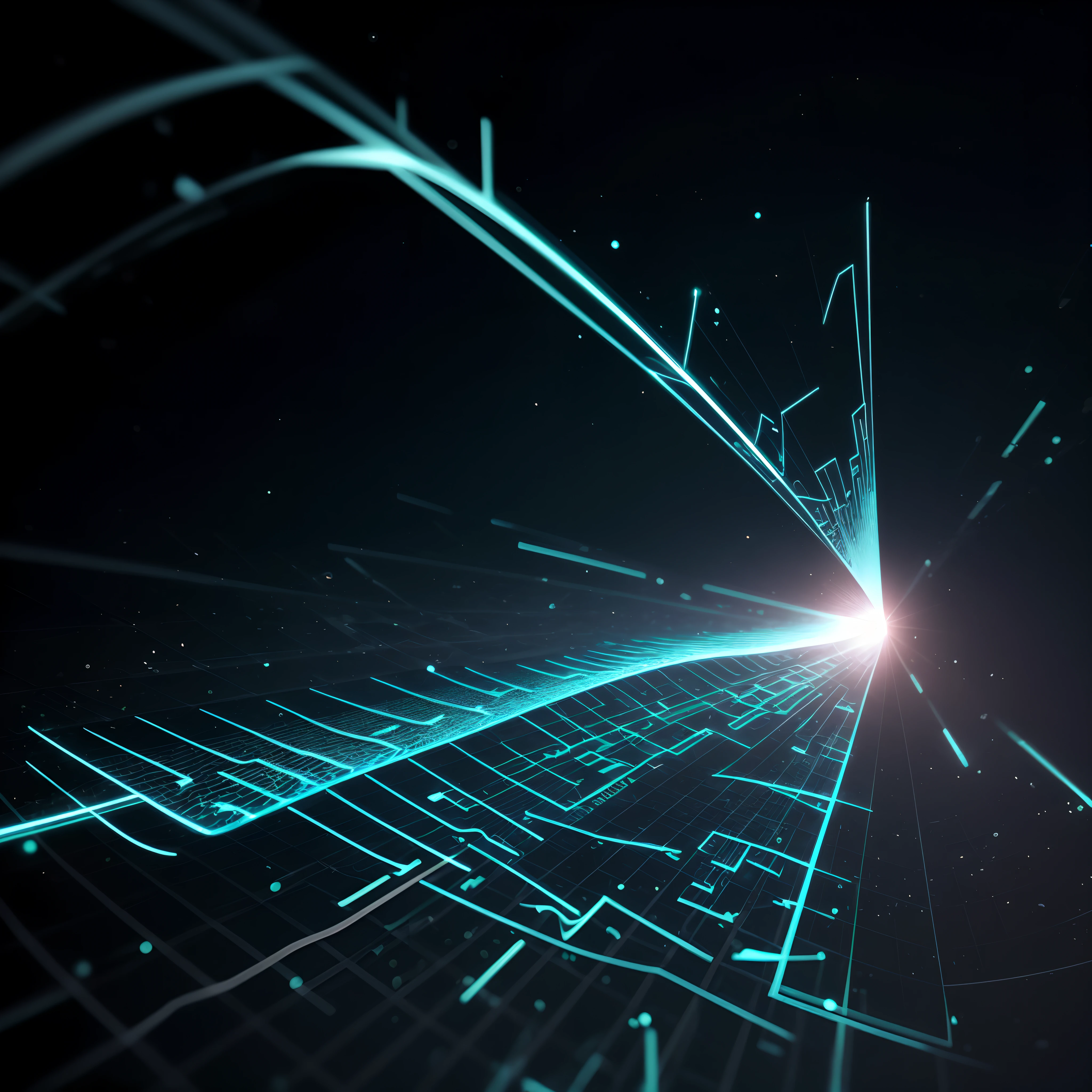 Engaging 3D visualization featuring stunning graphs、glinting