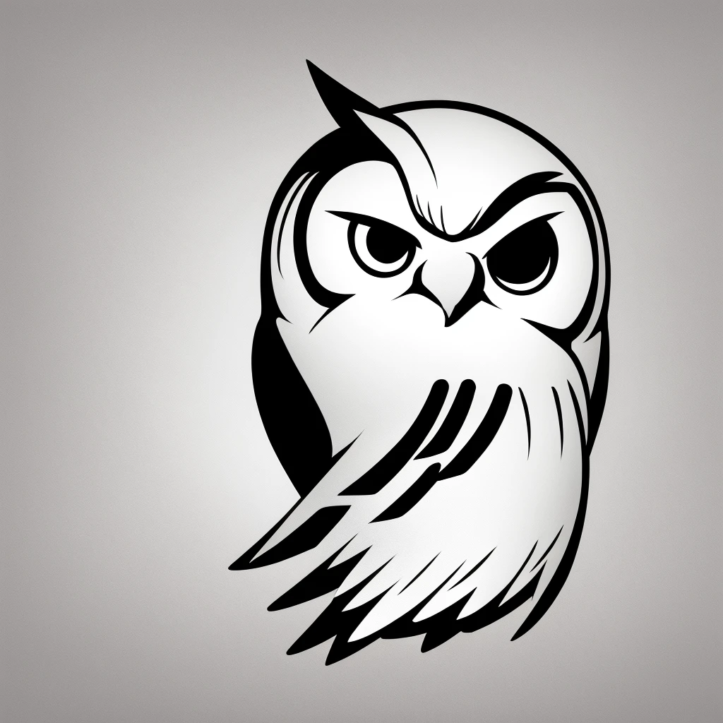 owl,simple background,white background,logo