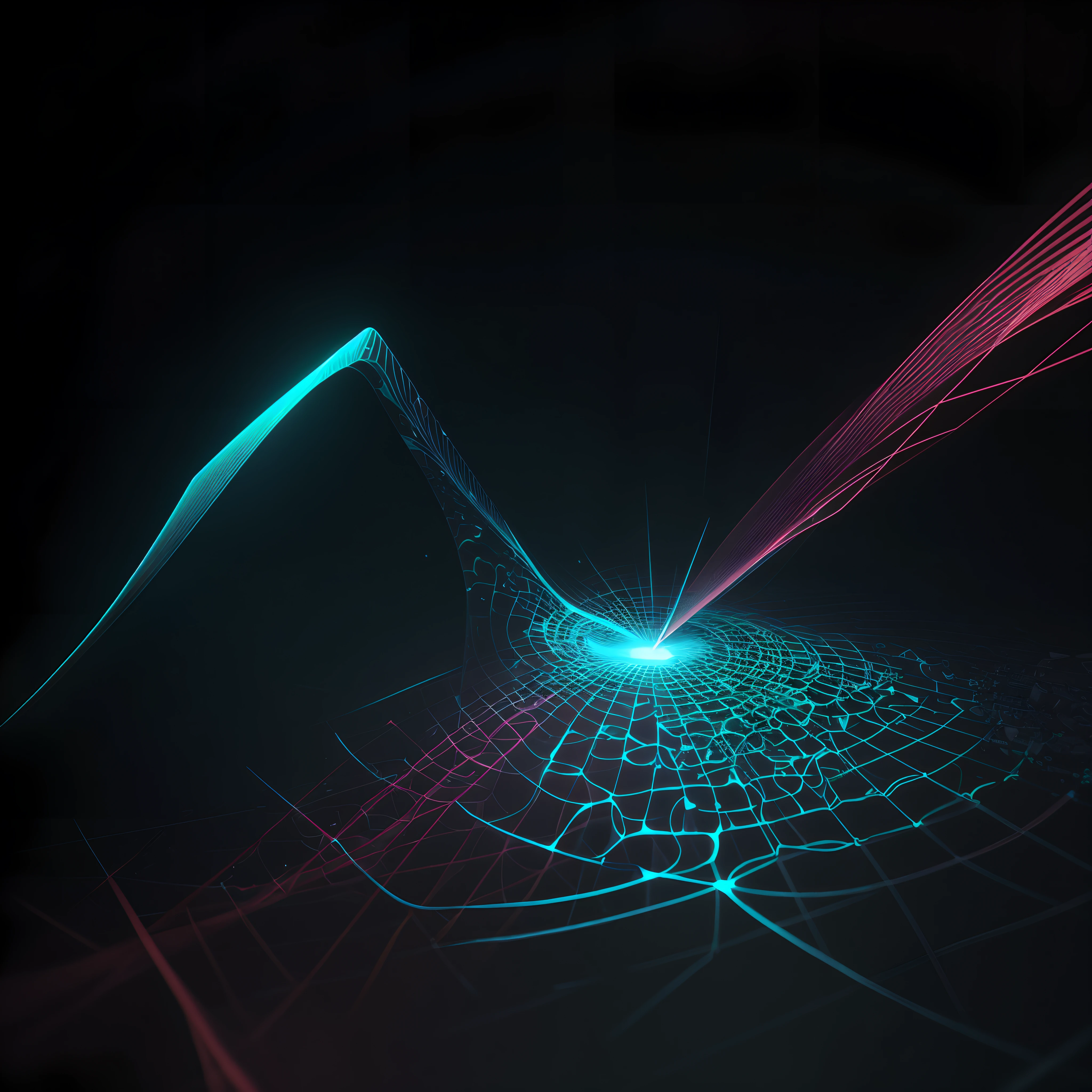 Engaging 3D visualization featuring stunning graphs、glinting