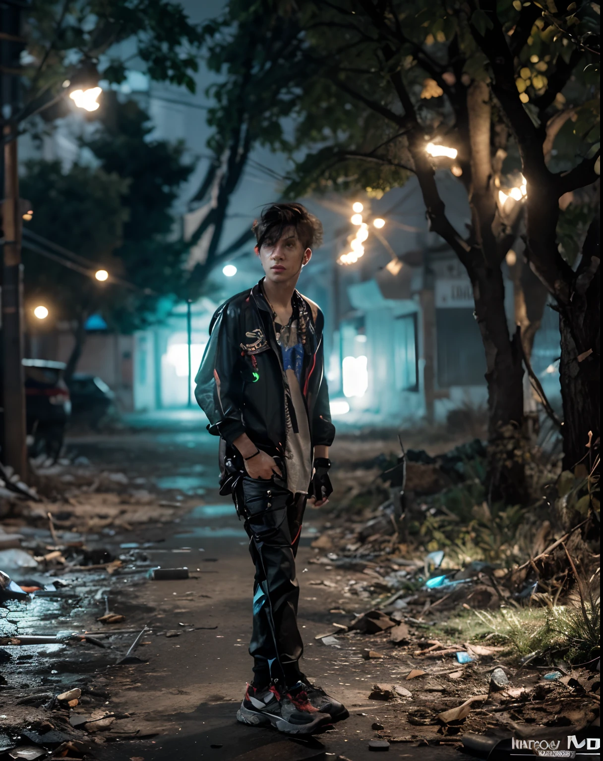 Cyberpunk handsome boy realistic ultra HD 8k