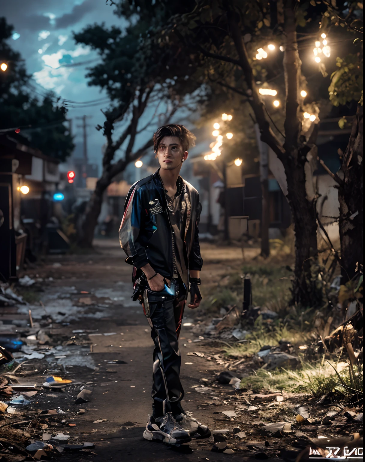 Cyberpunk handsome boy realistic ultra HD 8k
