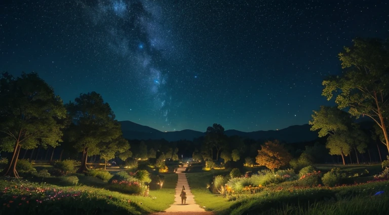As we step into this mystical land, the rustling leaves and whispering winds create a serene melody that soothes the soul. It's a world filled with wonders and life, and tonight, we'll discover who roams under the starlit sky.