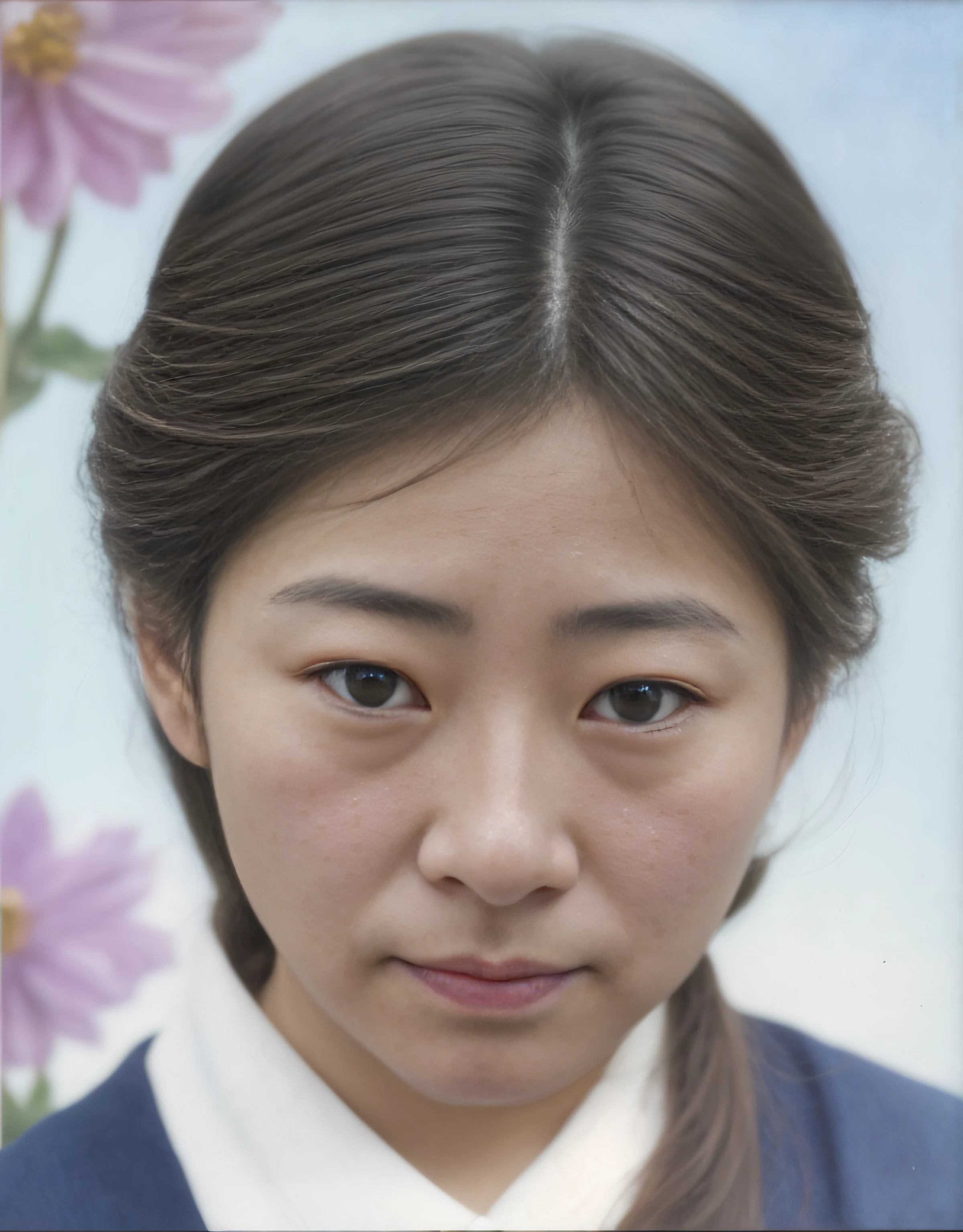 Imagen de una mujer, coloreado 1 9 0 4 foto, Cara restaurada realista, Maya Takamura, colorized photograph, rendering of close up portrait, coloreado, Shiro Takatani, inspirado en Fujishima Takeji