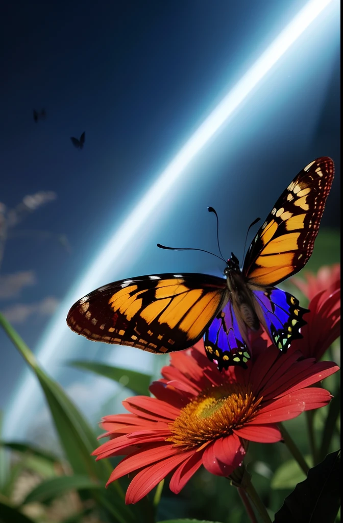 butterflys🦋,light and shadow magic,dream magical,ethereal butterfly