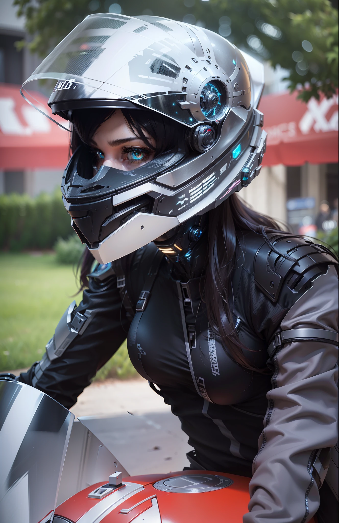 Sexy cyberpunk female knight,Cyberpunk mech costume,Nousr, Biomechanicals, MSHN Robot Woman,hyper realisitc, Steel, Complex design, insanely details, finely detailled, Extremely clear lines, cinmatic lighting, photograph realistic, A detailed masterpiece