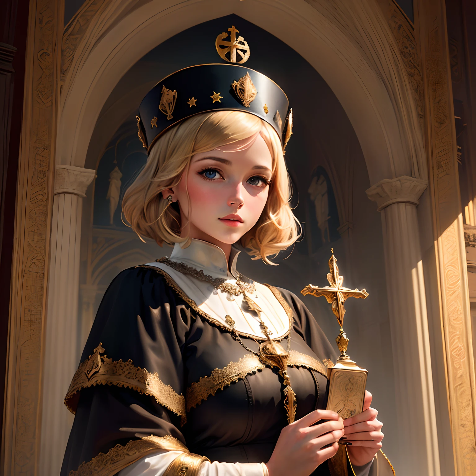 Create an image of the black madonna