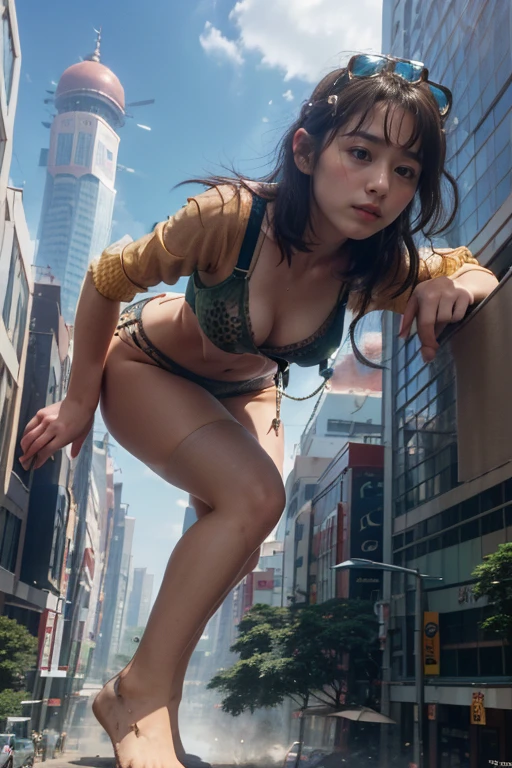 ((top-quality、in 8K、masterpiece:1.3、Raw photo))、Super high quality photos, ((Tropical jungles)), ((Aerial Photography)), Japan Top Idol Women With Perfect Beauty, Perfect beauty, ((slim figure))、((der riese))、((Pajamas)), ((not wearing bra)), (( are protruding)), Airports in the Jungle、 (Photorealistic: 1.4), (Ultra-high detail), (hyper realisitic: 1.4), (Realistic: 1.3), (Smooth lighting: 1.05), 1girl in, Solo, (Japanese actressl), 20yr old, Full body, ((camel's toe)), ((der riese)), Size difference, cinematlic lighting, ((slim thigh)), ((Perfect beauty)), ((The most beautiful face)), ((Transcendent beauty)),、((Tropical jungles)), ((slim figure)), ((Small Tent)), Small Cars, ((Small people々is running away)),((Aerial Photography)), Real rain, wetting hair, (( are protruding)), ((camel's toe)),